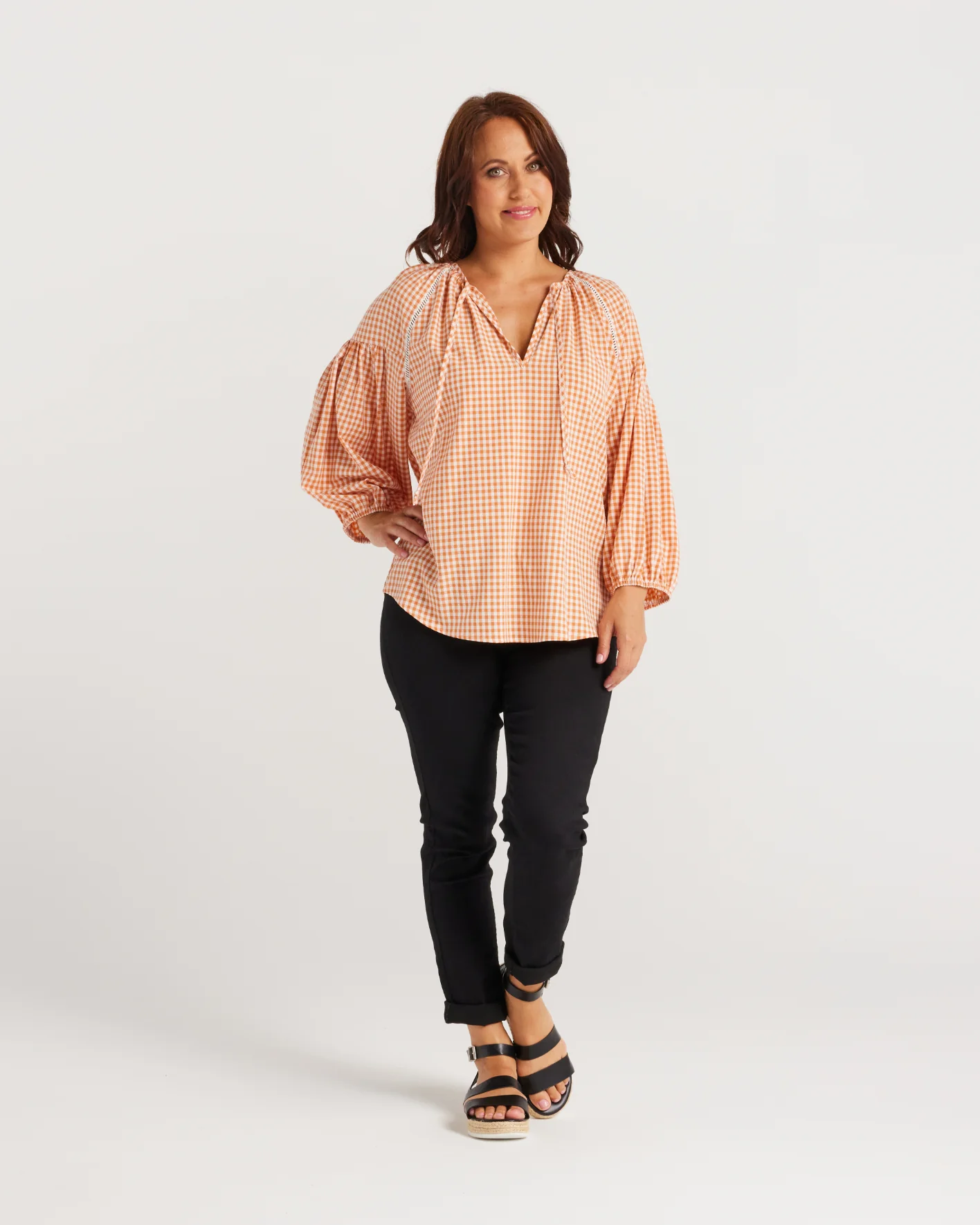 Zafina Josephine Top Burnt Check - Image 2