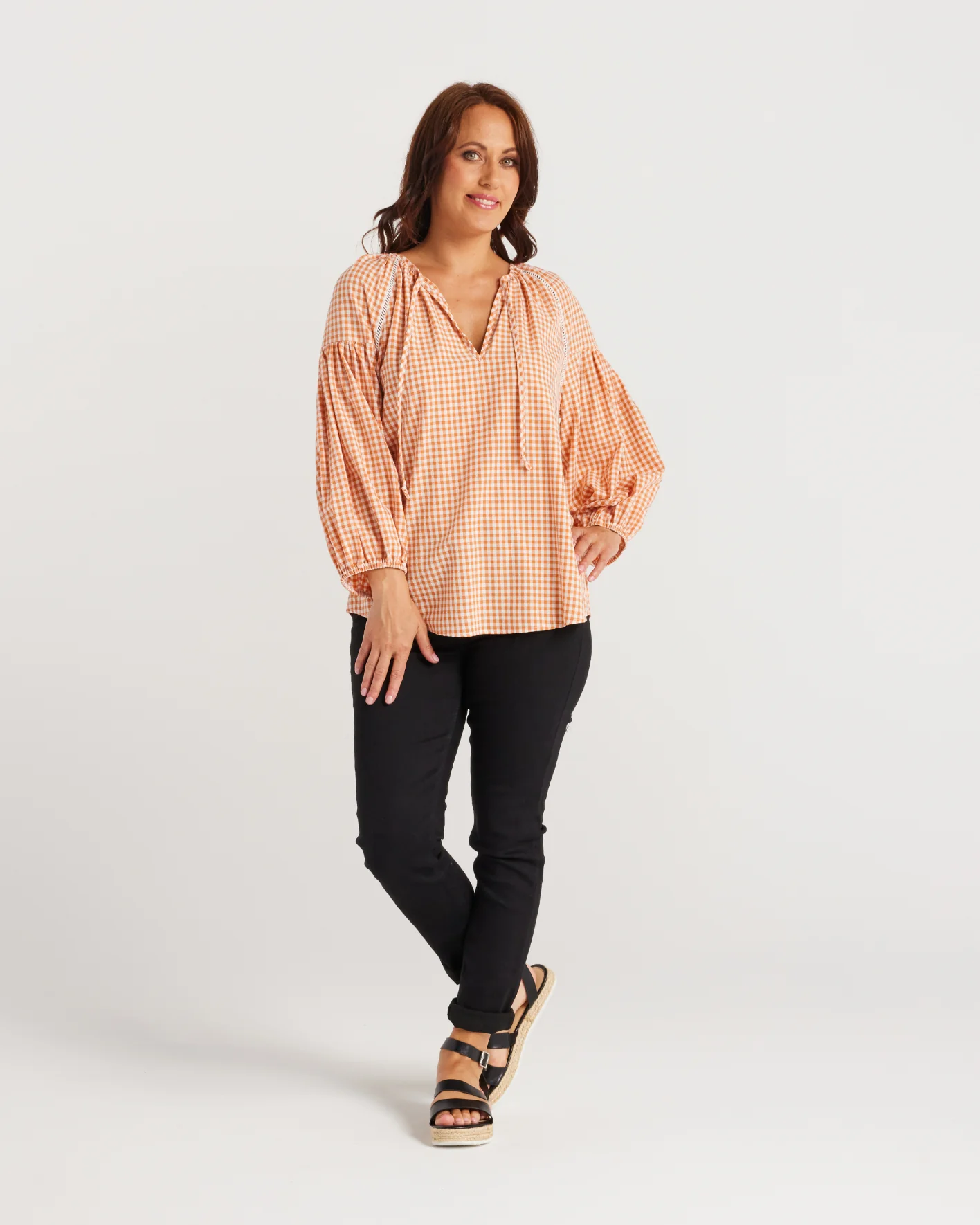 Zafina Josephine Top Burnt Check - Image 3
