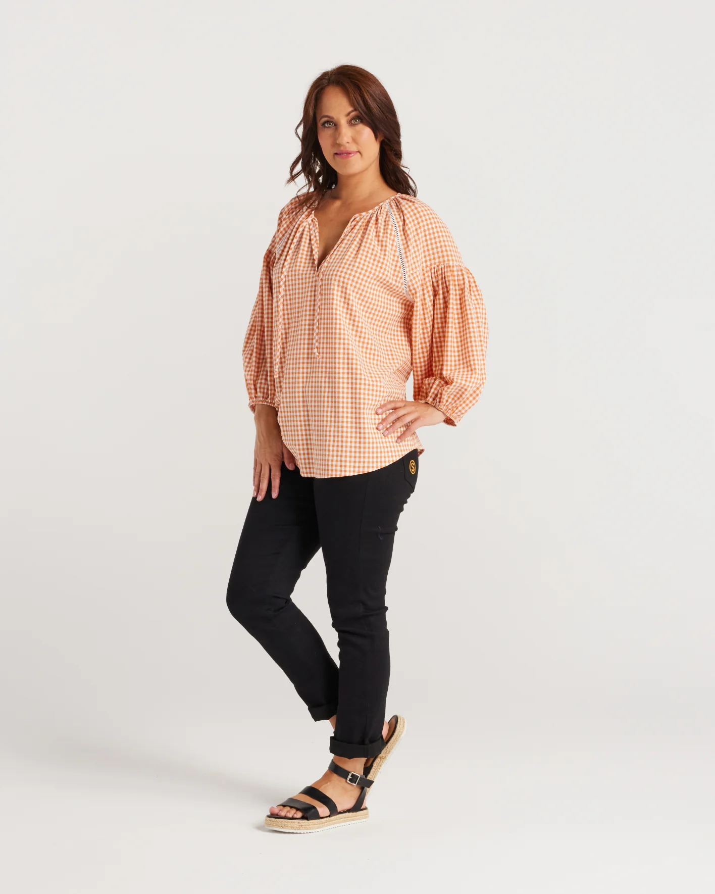 Zafina Josephine Top Burnt Check - Image 7