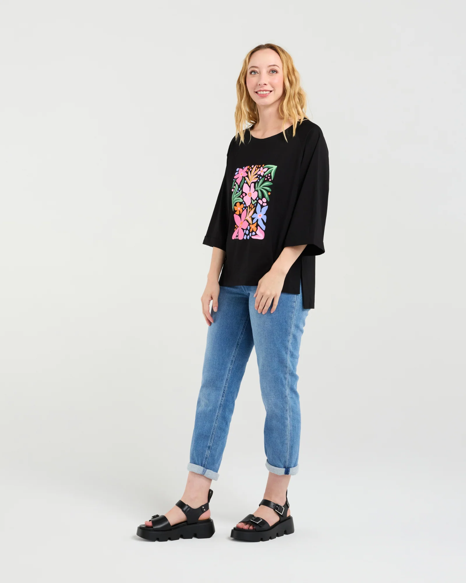 Zafina Kate T-Shirt - Black - Image 4