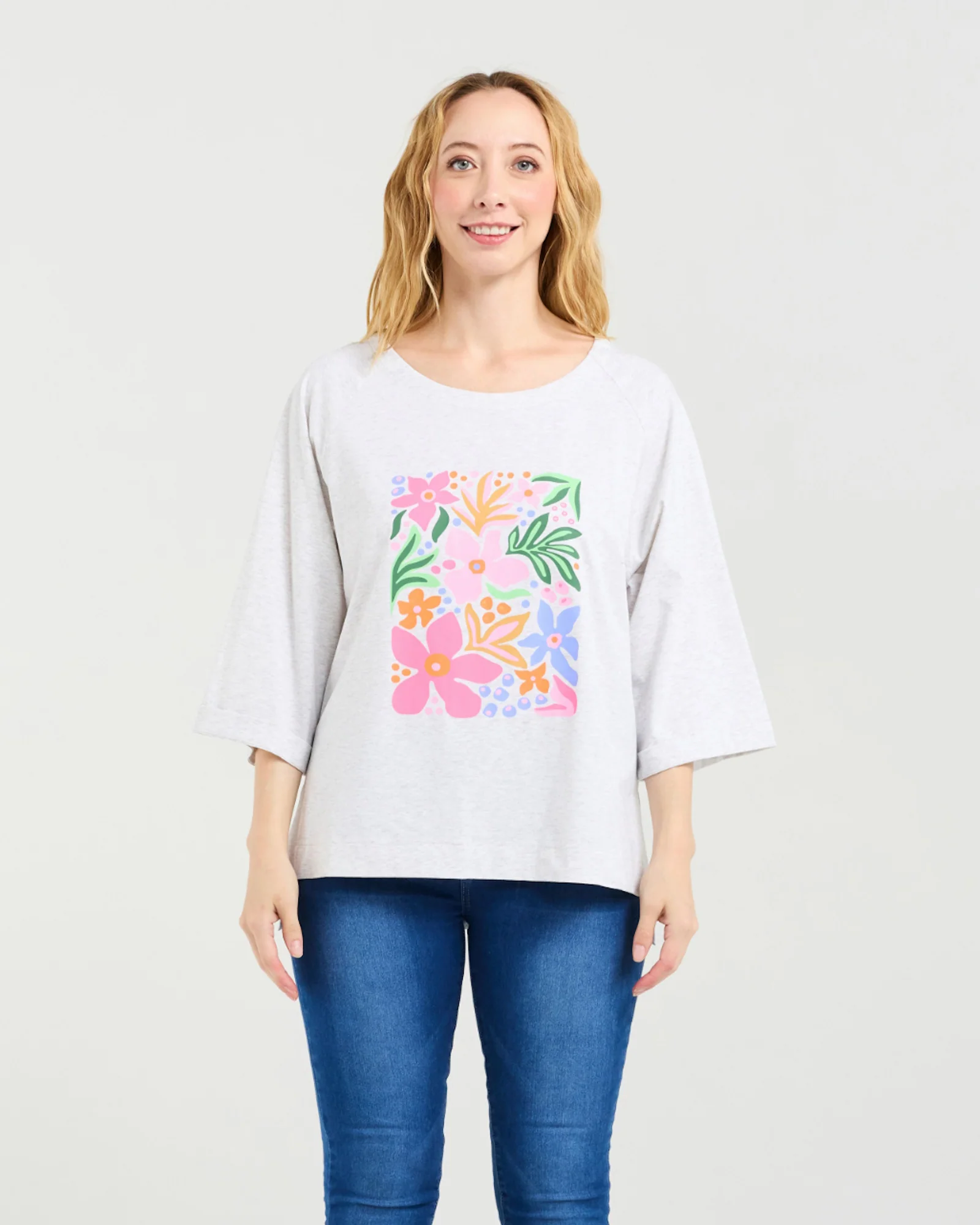 Zafina Kate T-Shirt - Grey - Image 3