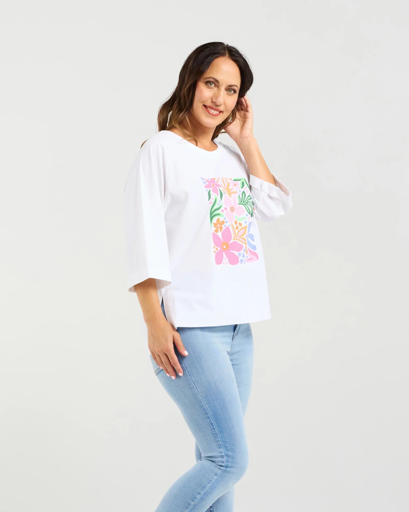 Zafina Kate T-Shirt - White - Image 3