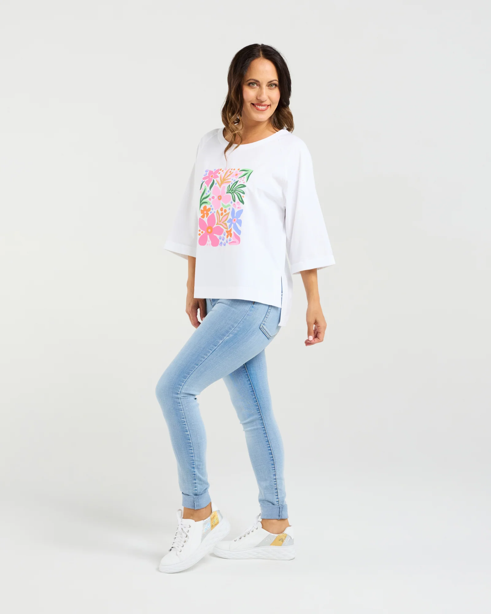 Zafina Kate T-Shirt - White - Image 4