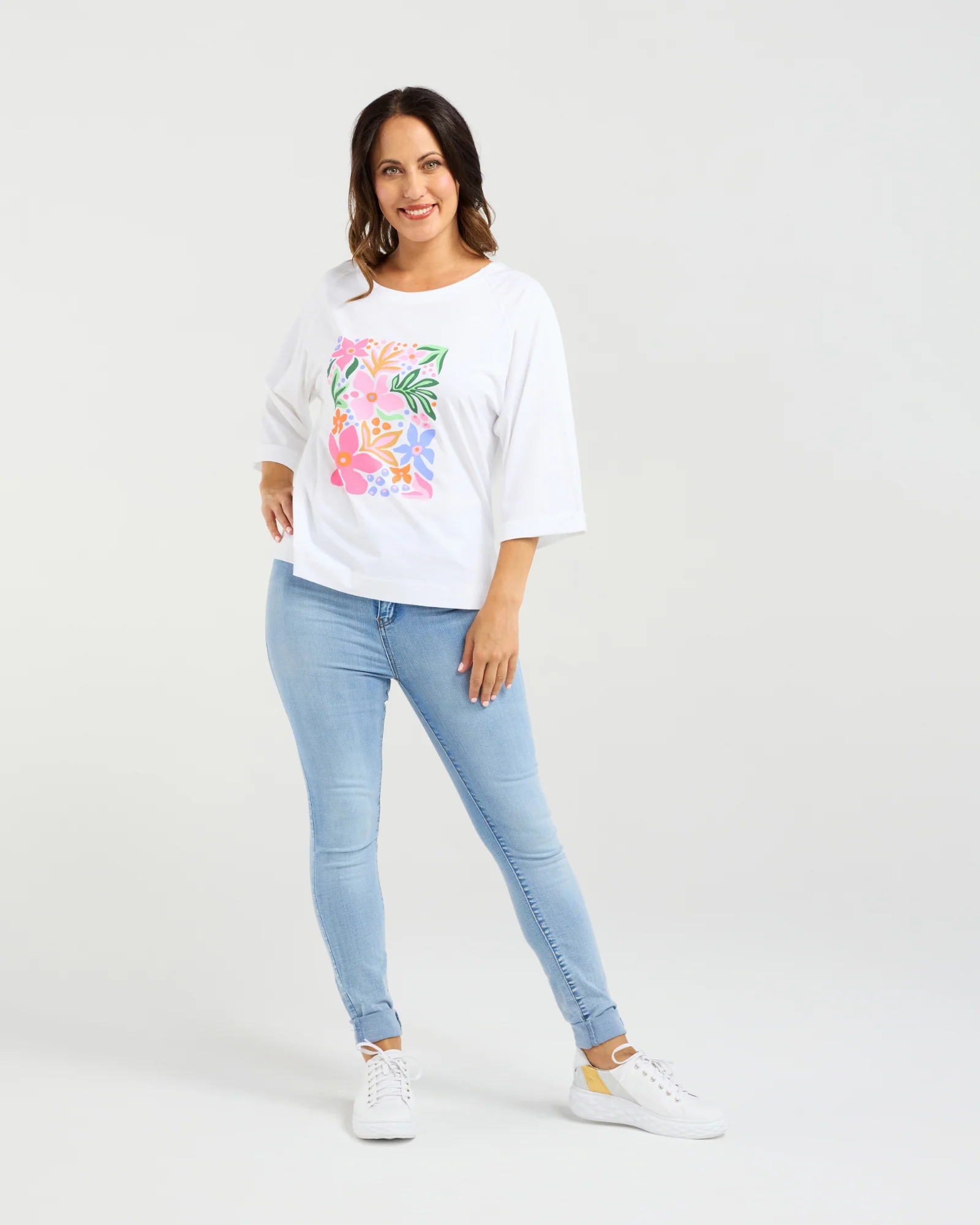 Zafina Kate T-Shirt - White - Image 5