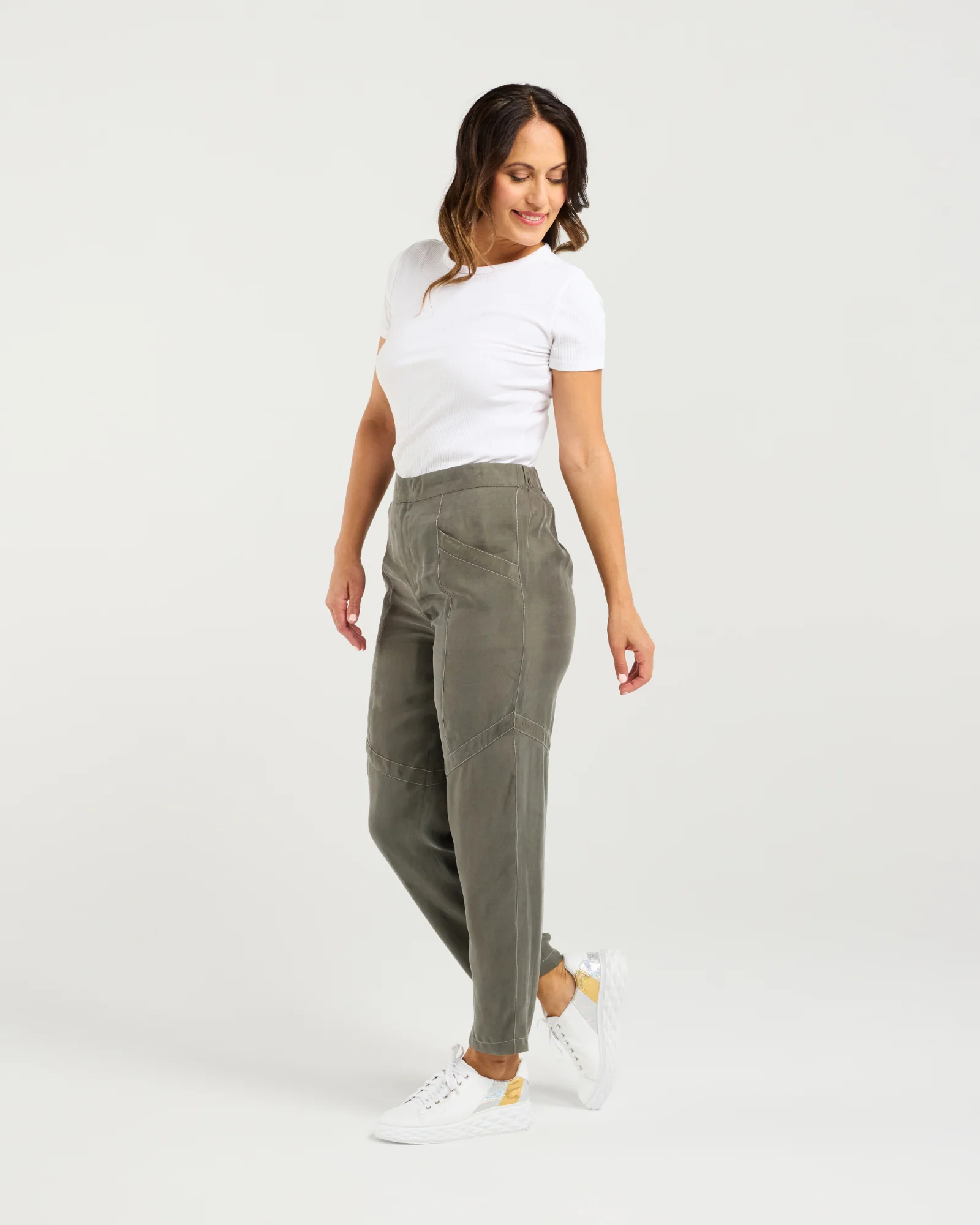 Zafina Lilith Pant - Olive - Image 2