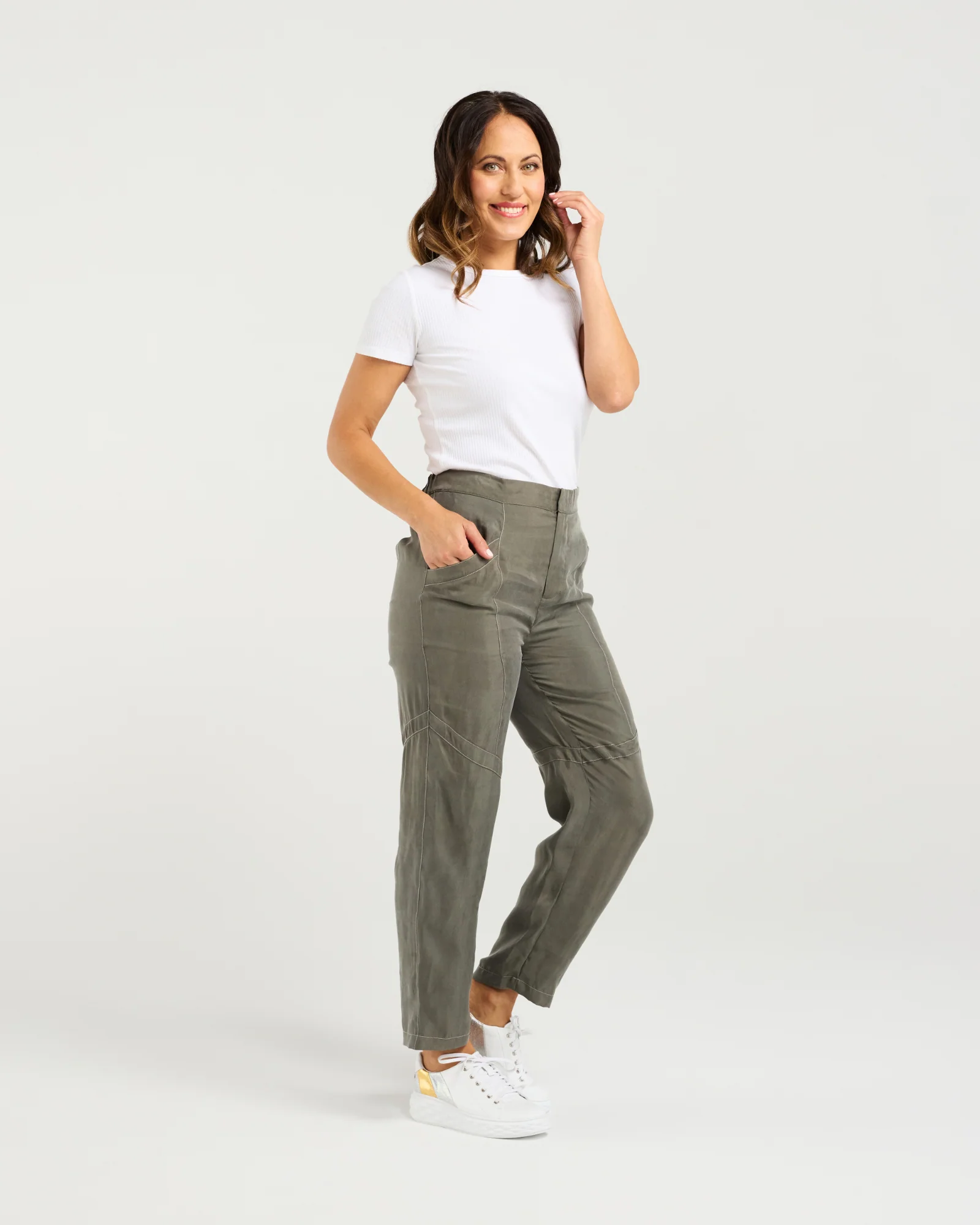 Zafina Lilith Pant - Olive - Image 5