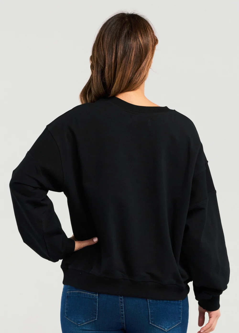 Zafina Livia Sweat- Black - Image 3
