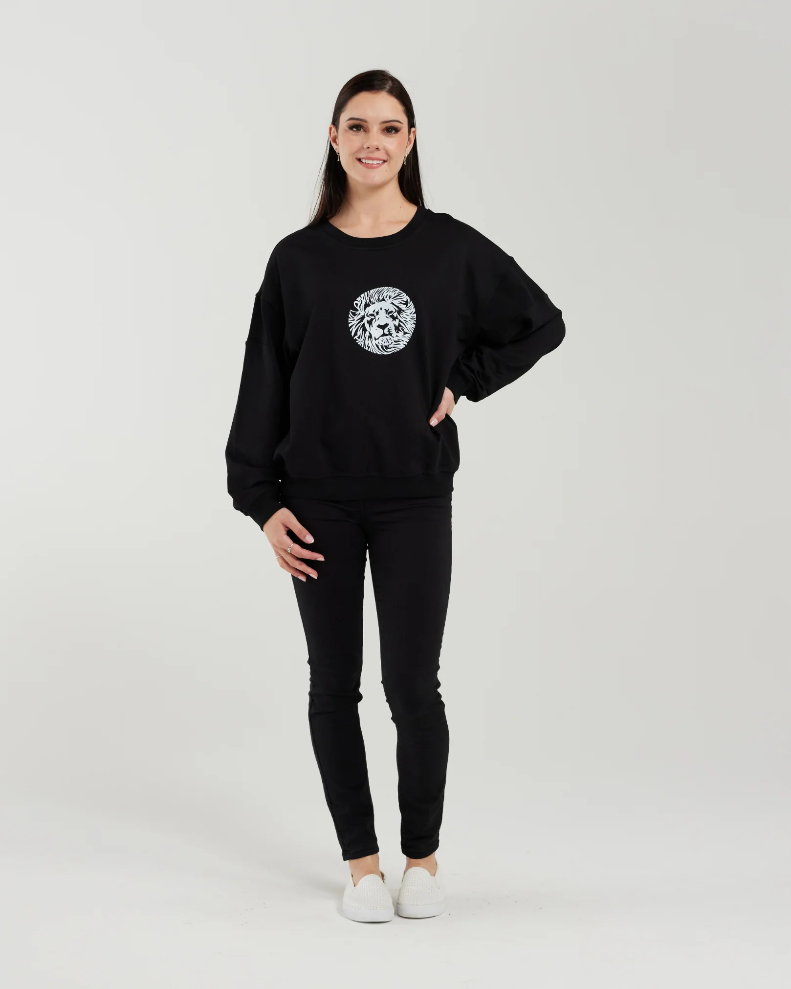 Zafina Livia Sweat - Black - Image 3
