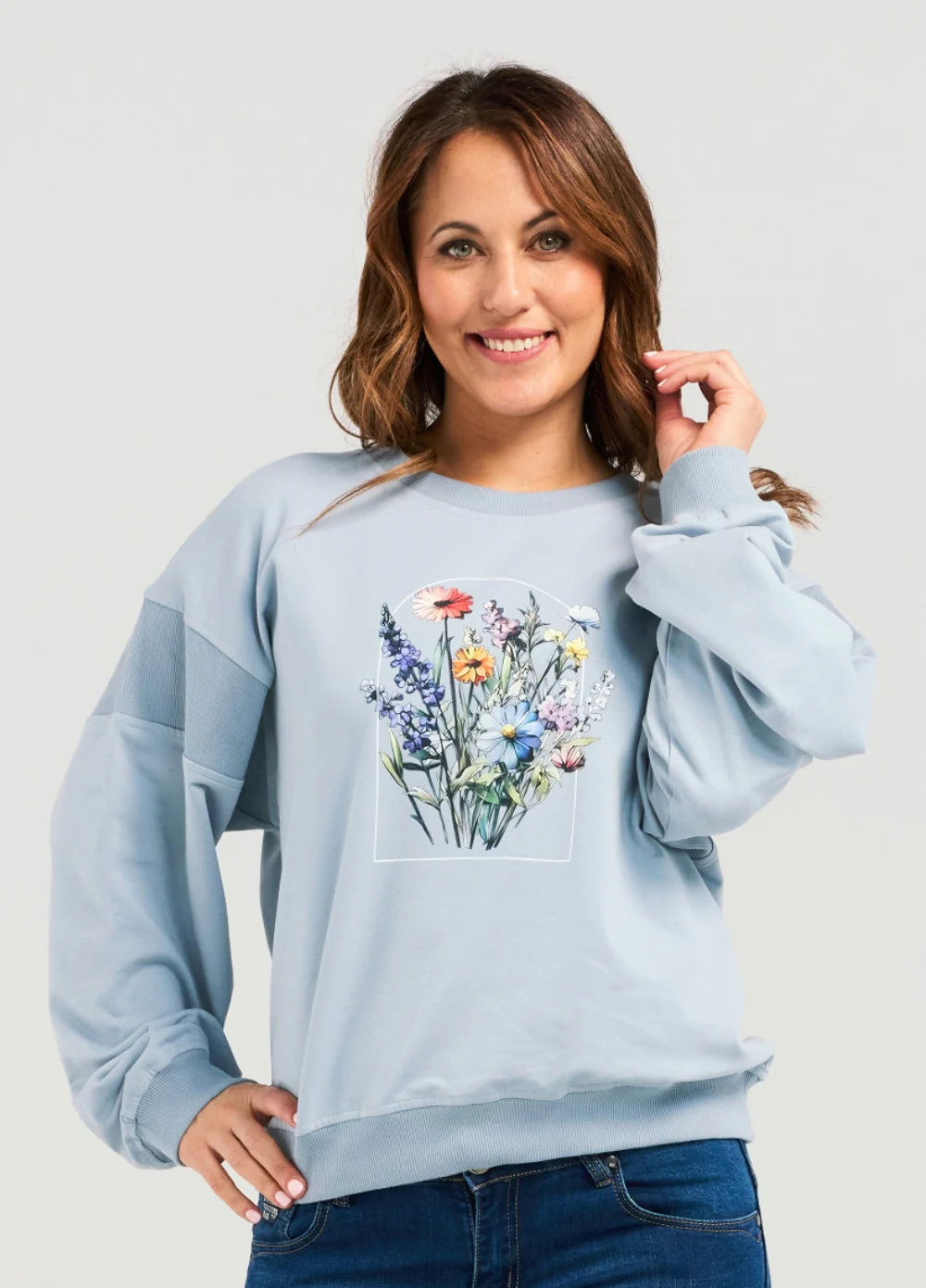 Zafina Livia Sweat- Pale Blue - Image 2