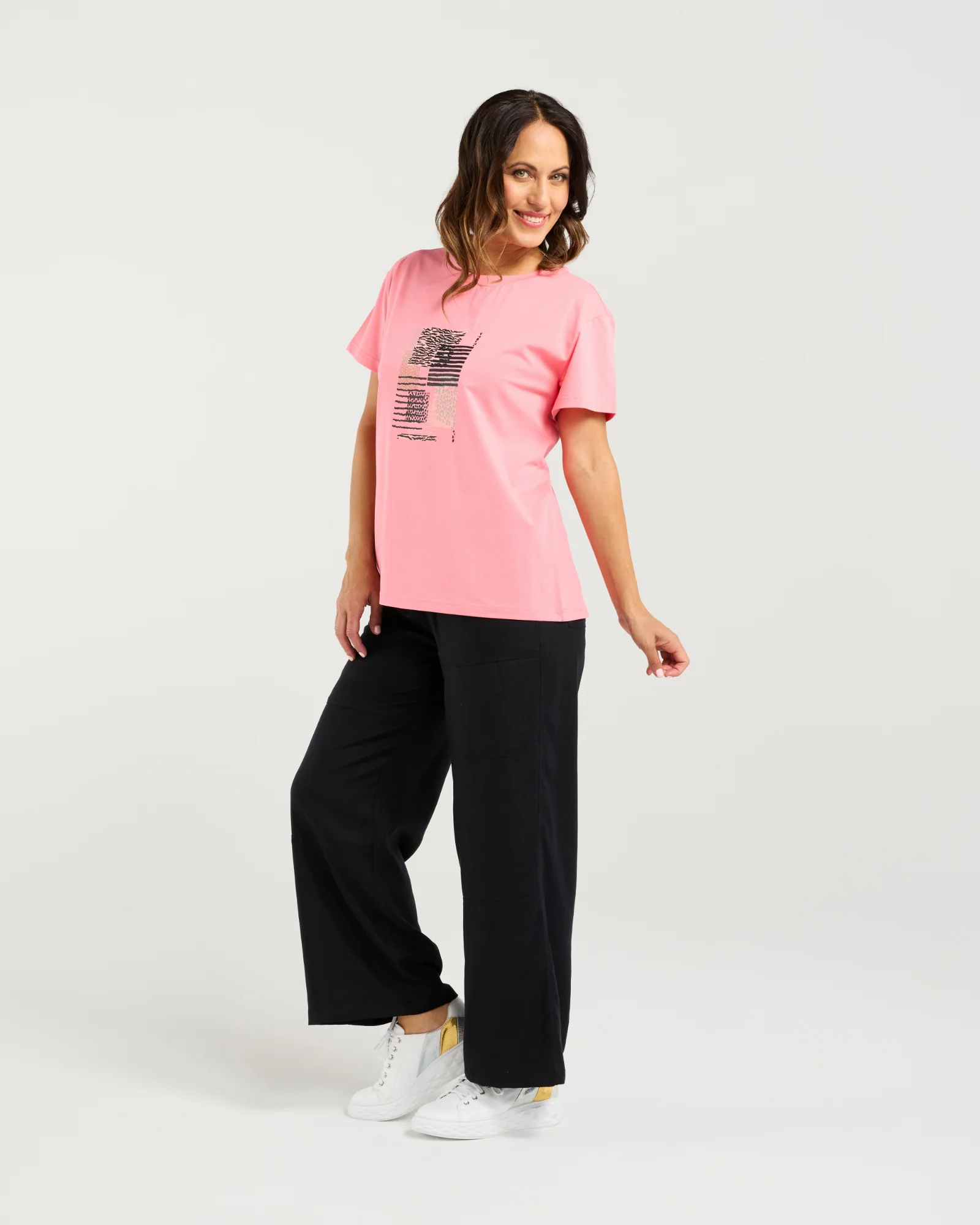 Zafina Livia T-Shirt -Pink - Image 5