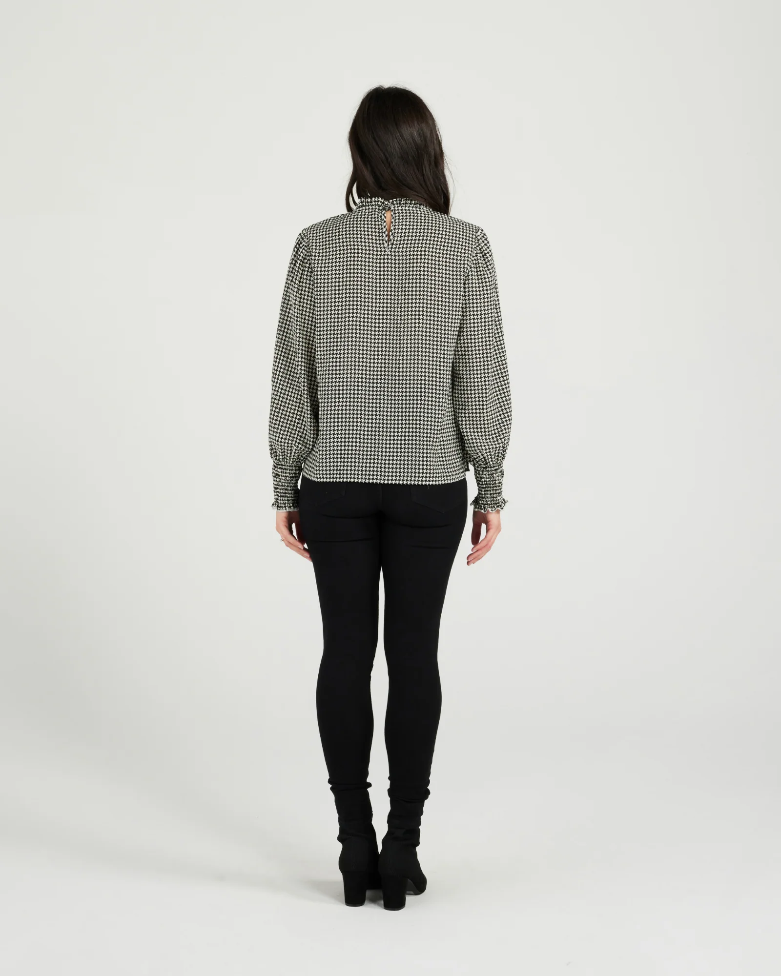 Zafina Maria Top Houndstooth - Image 4