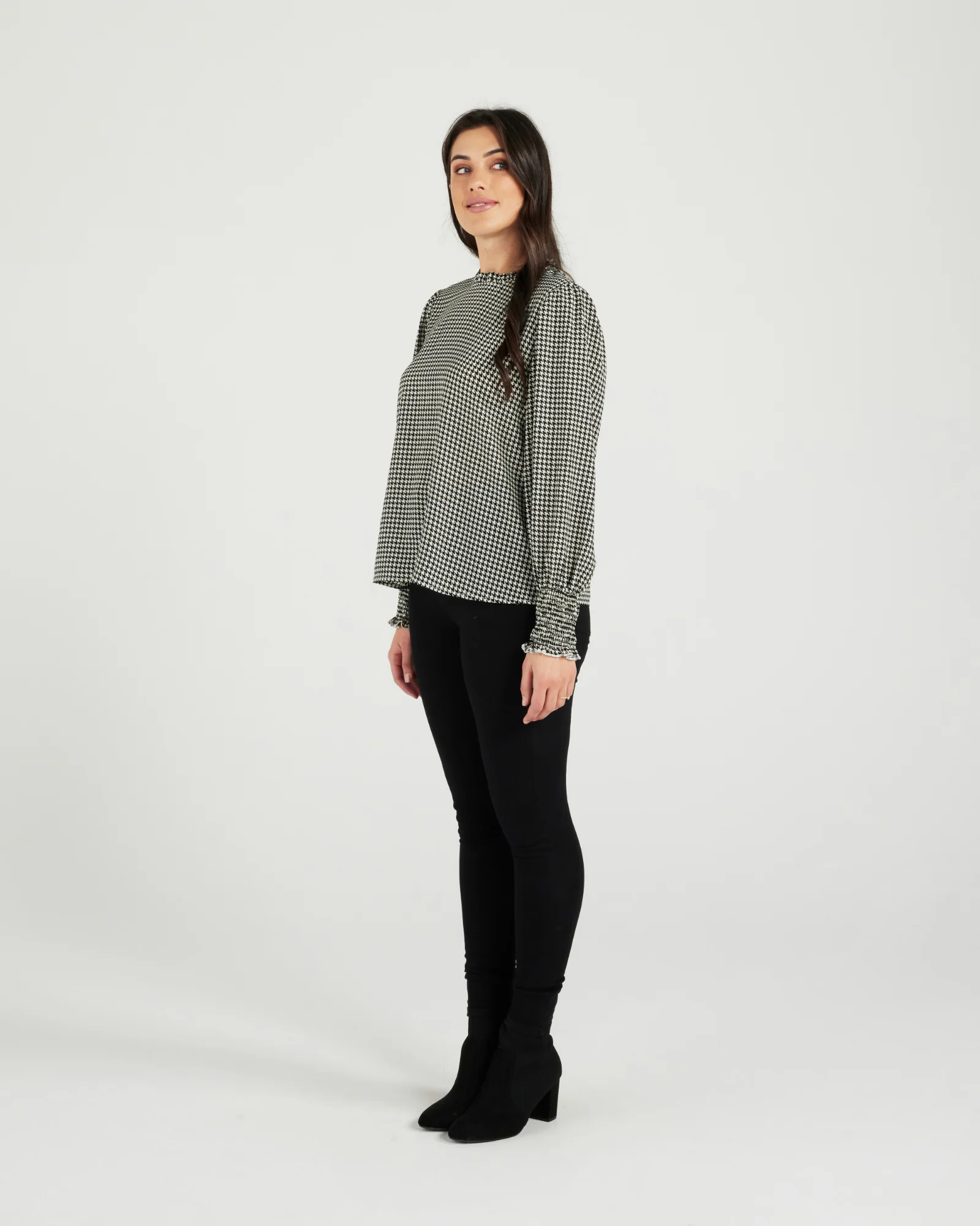 Zafina Maria Top Houndstooth - Image 5