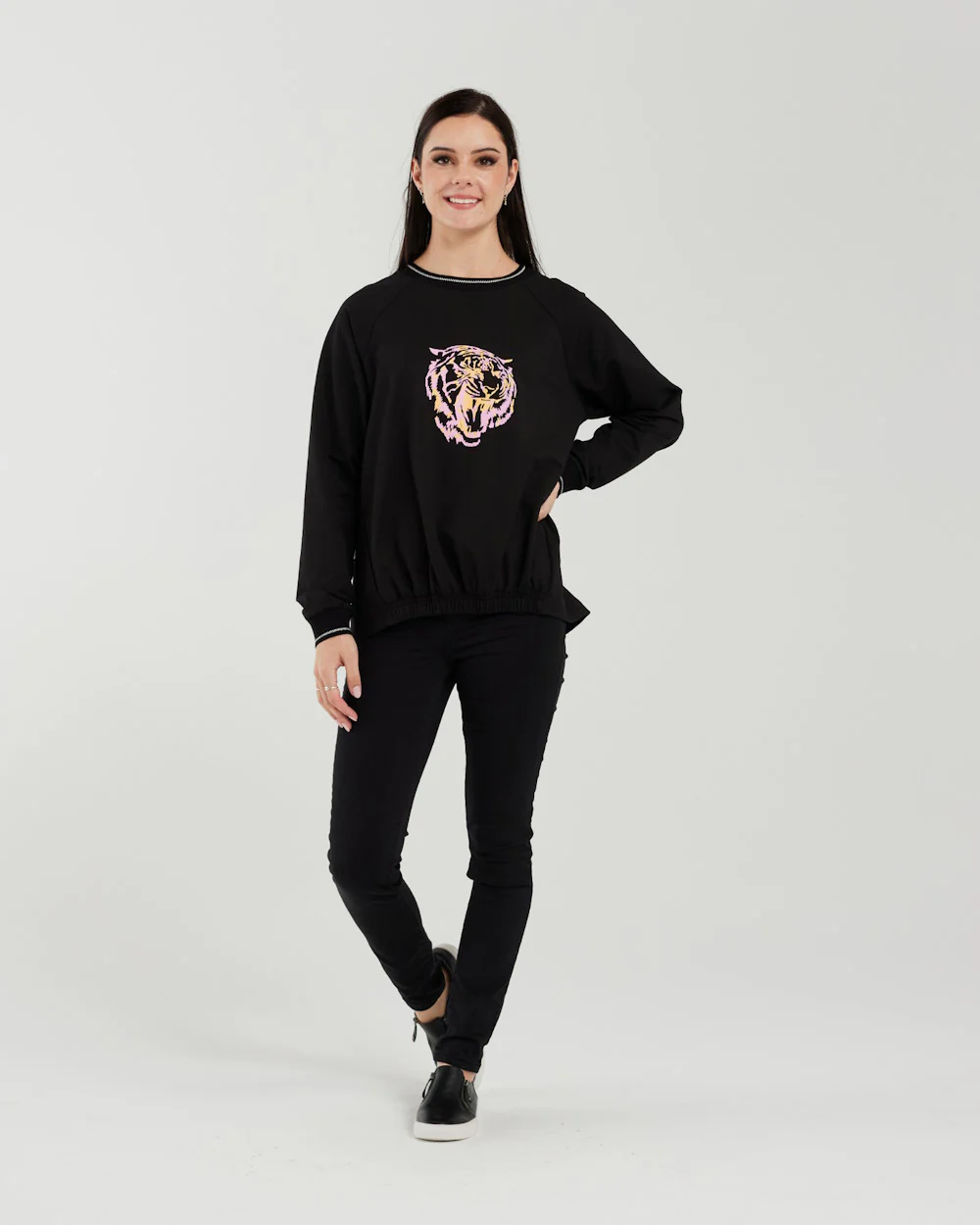 Zafina Marissa Jumper - Black - Image 4