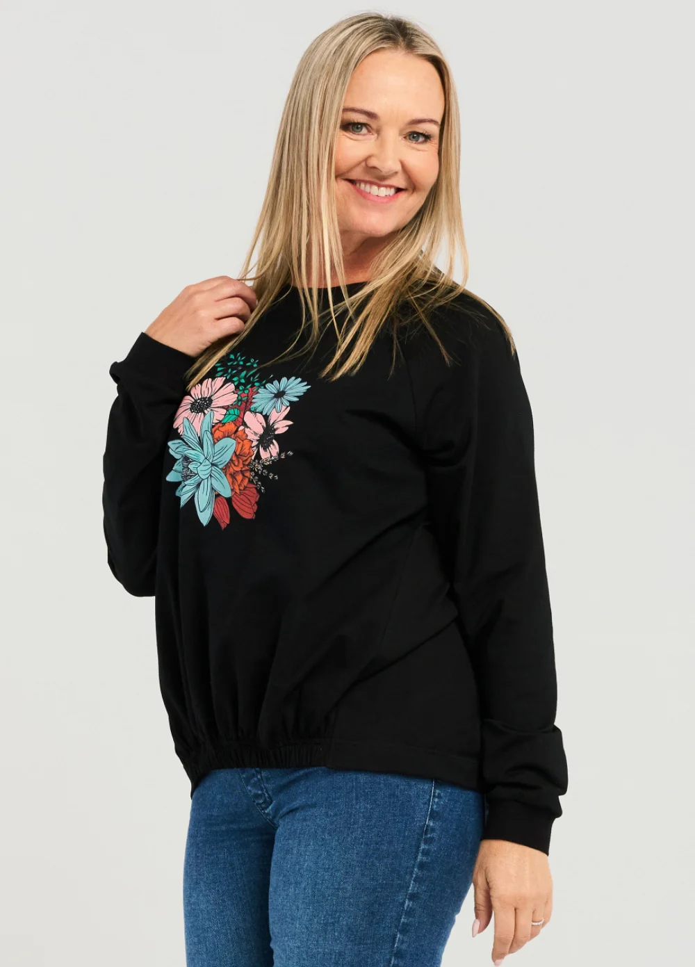 Zafina Marissa Sweat- Black - Image 4