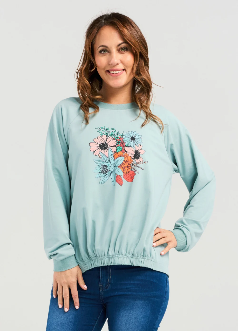 Zafina Marissa Sweat- Light Blue