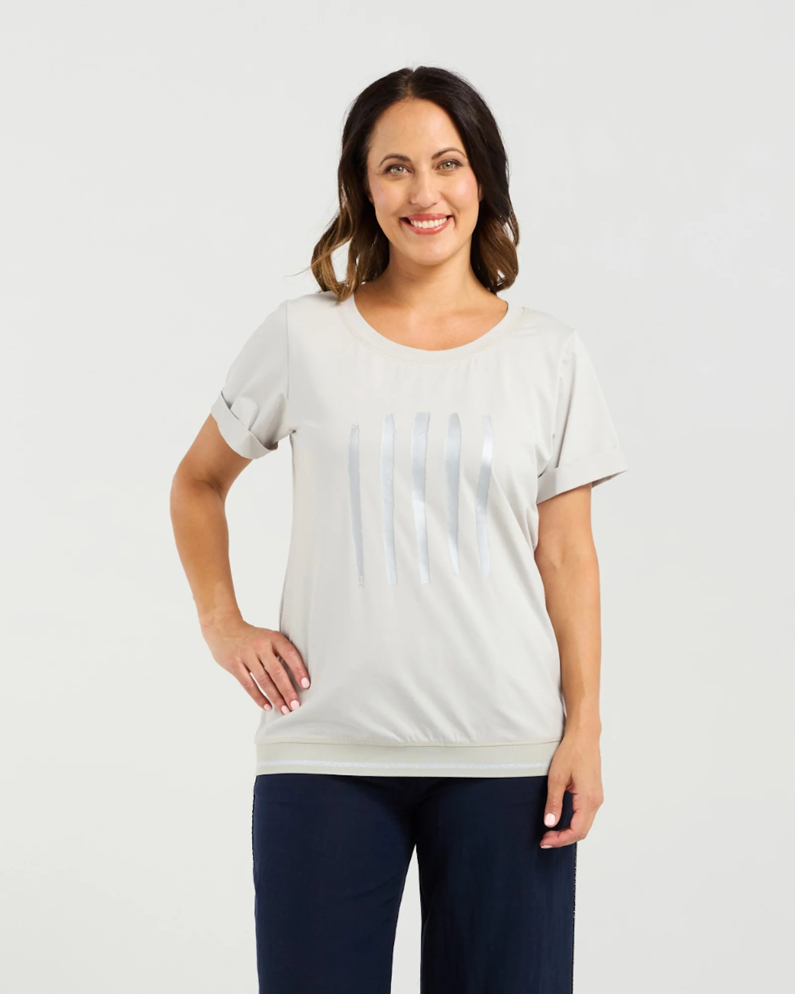 Zafina Mia T-Shirt - Grey