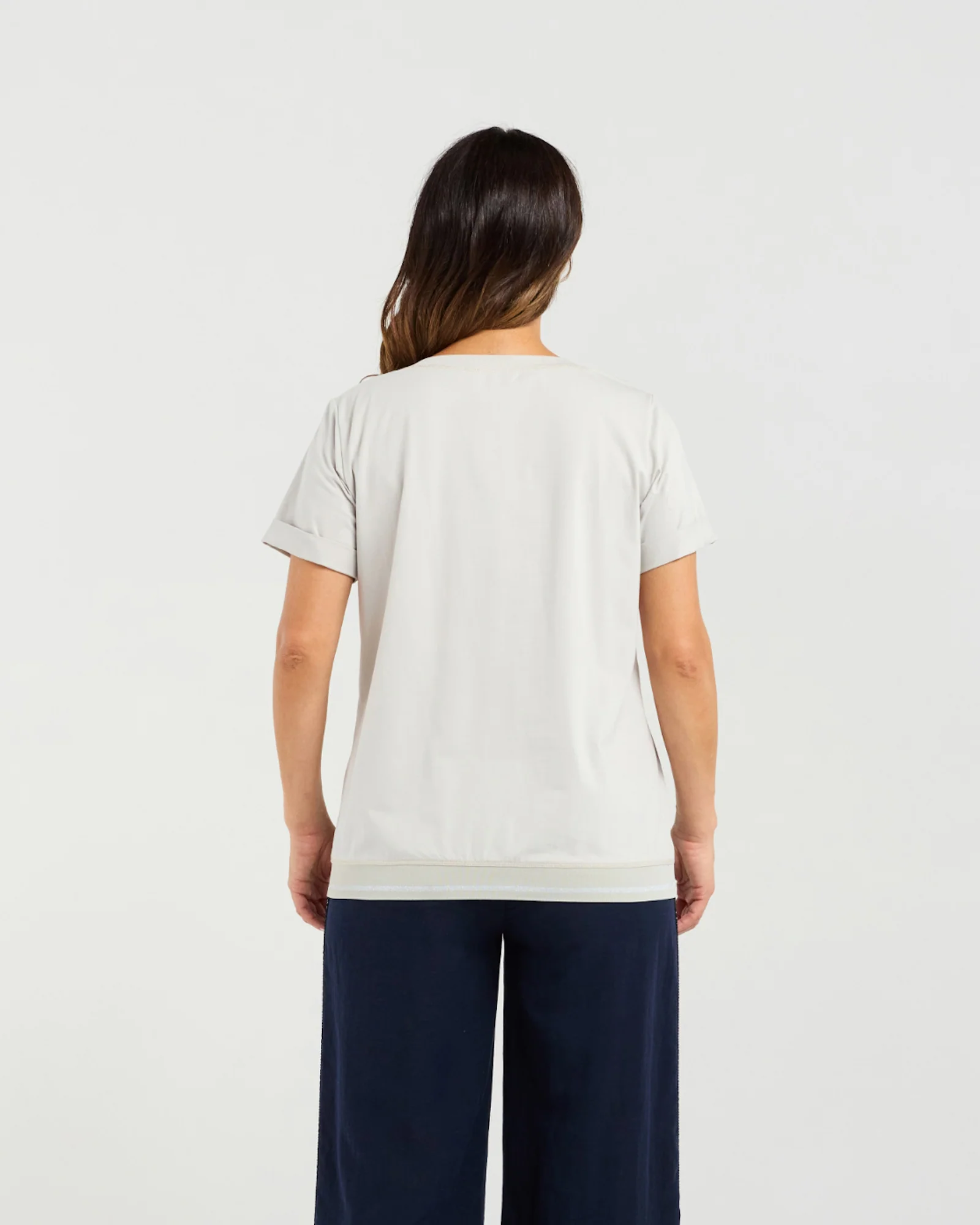 Zafina Mia T-Shirt - Grey - Image 2