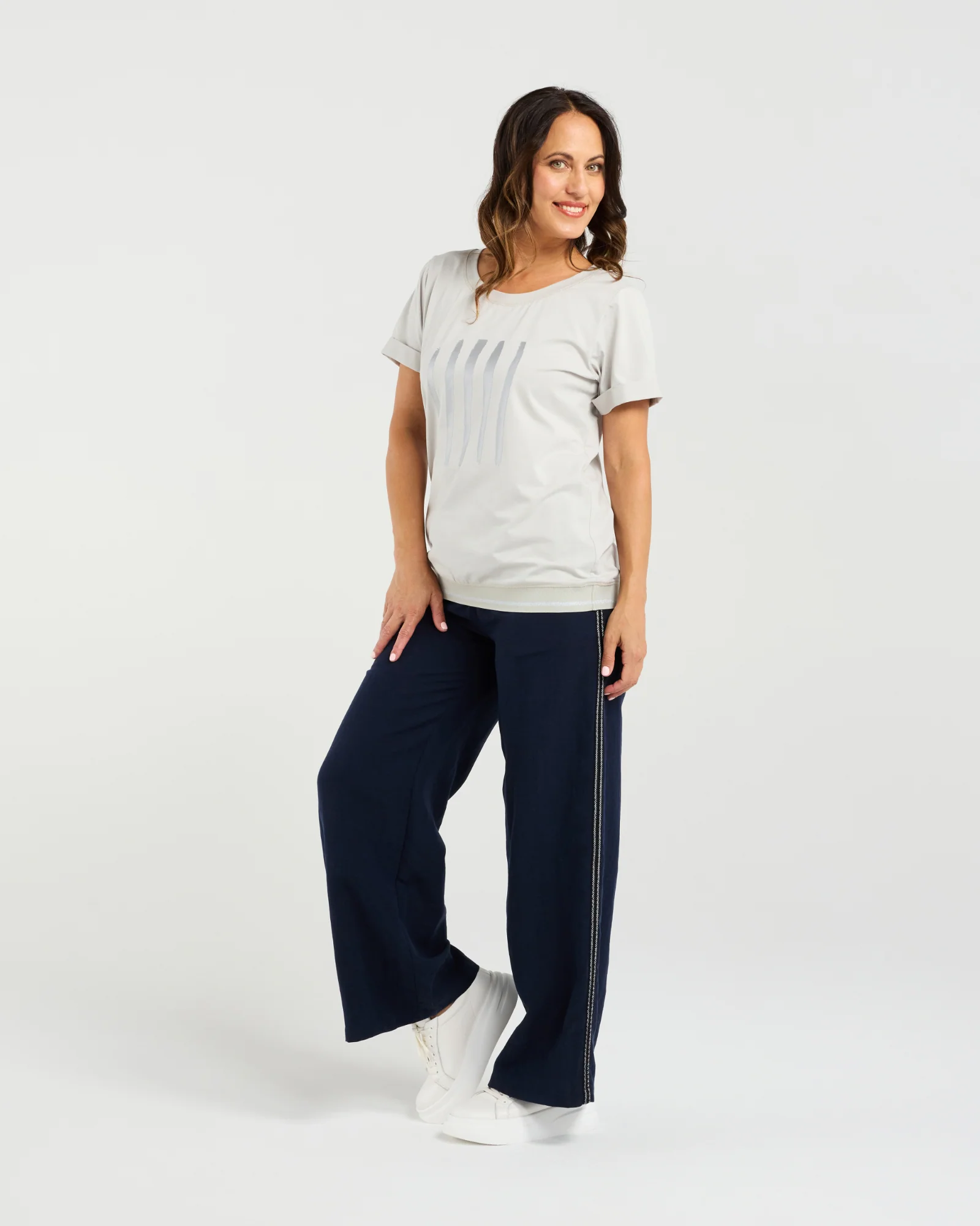 Zafina Mia T-Shirt - Grey - Image 4