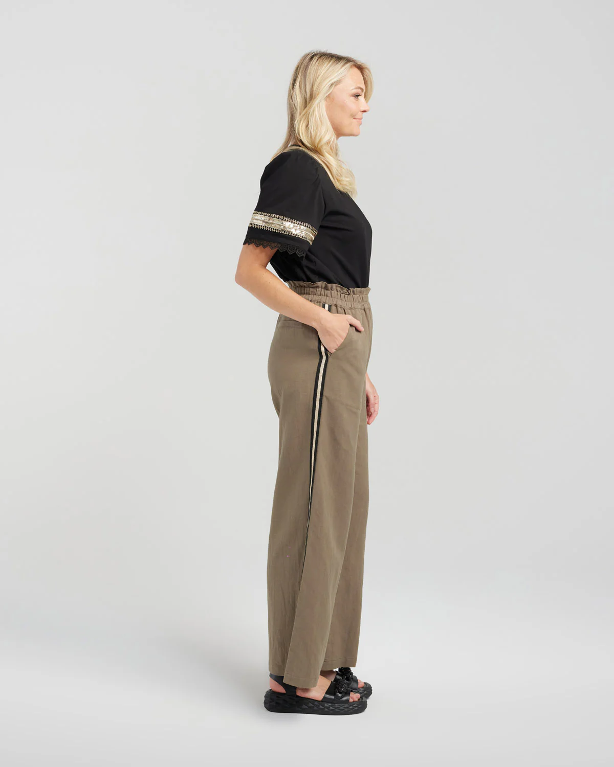Zafina Petra Pant - Olive - Image 3