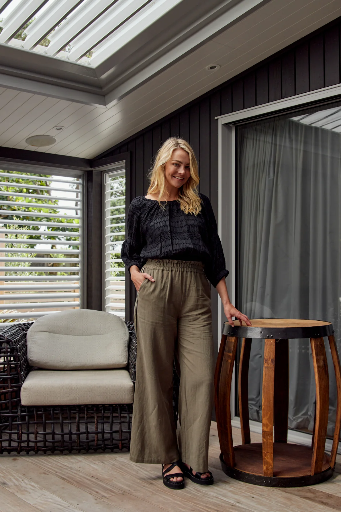 Zafina Petra Pant - Olive - Image 4