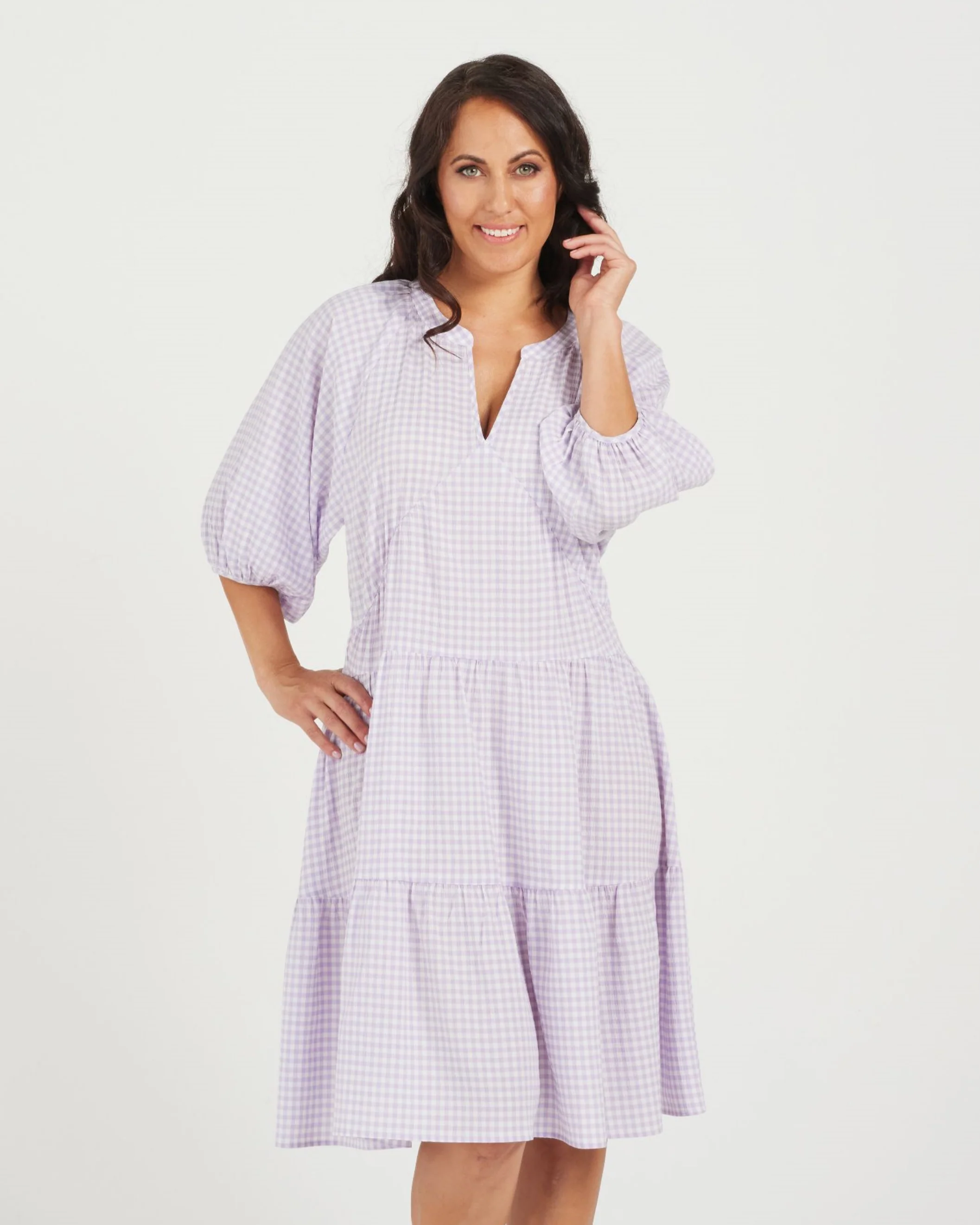 Zafina Primrose Dress - Lilac