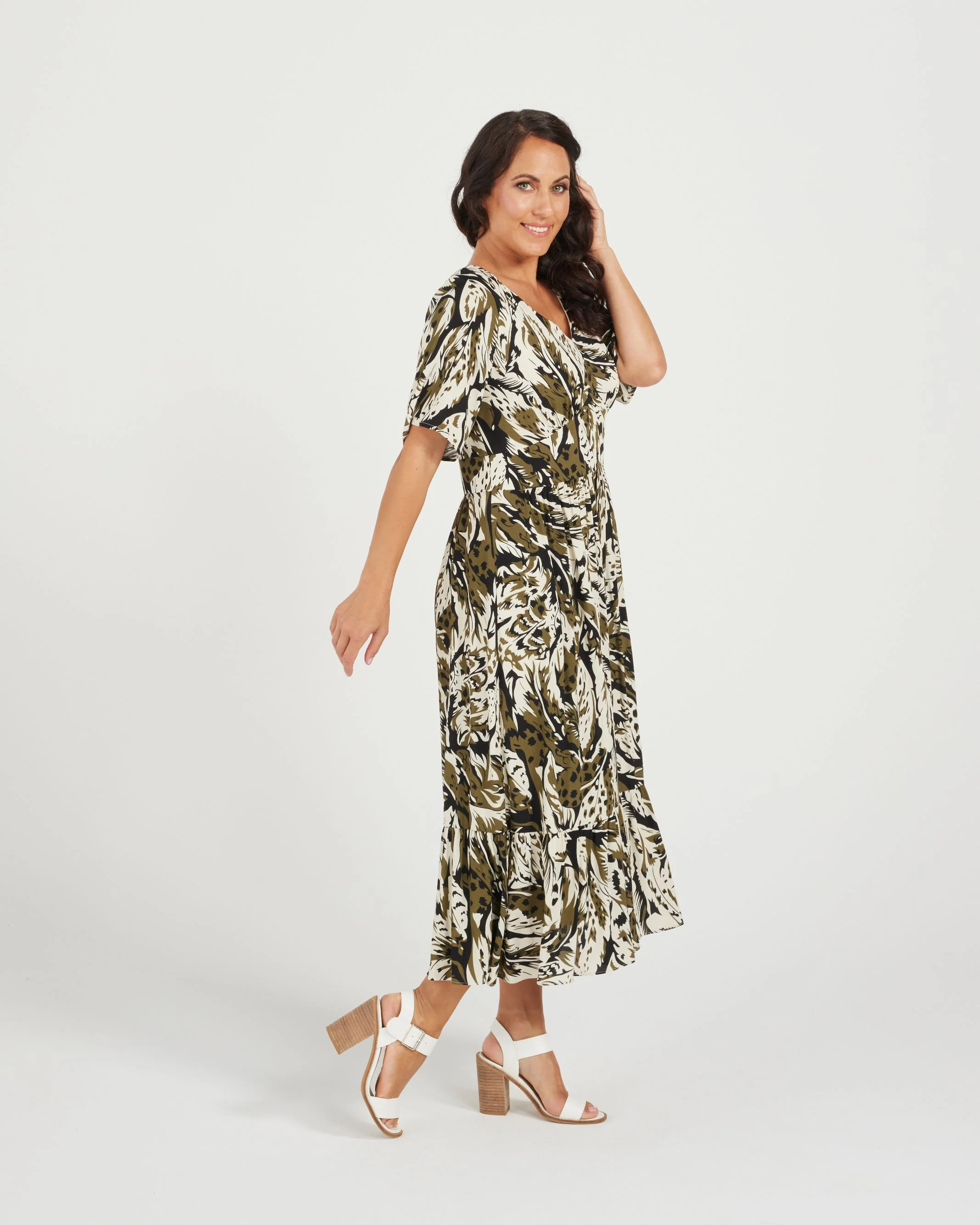 Zafina Rae Dress - Jungle Green - Image 3