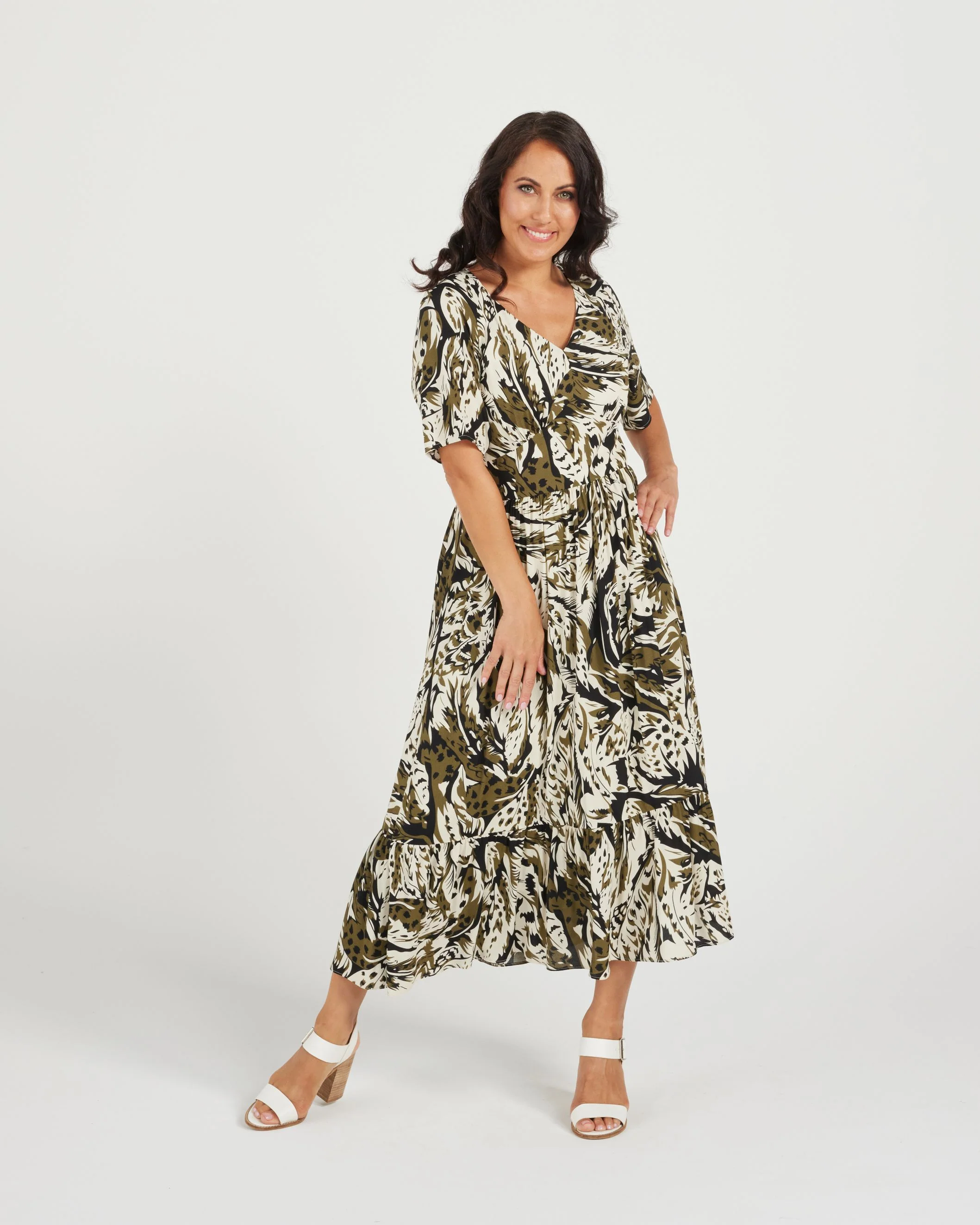Zafina Rae Dress - Jungle Green - Image 4