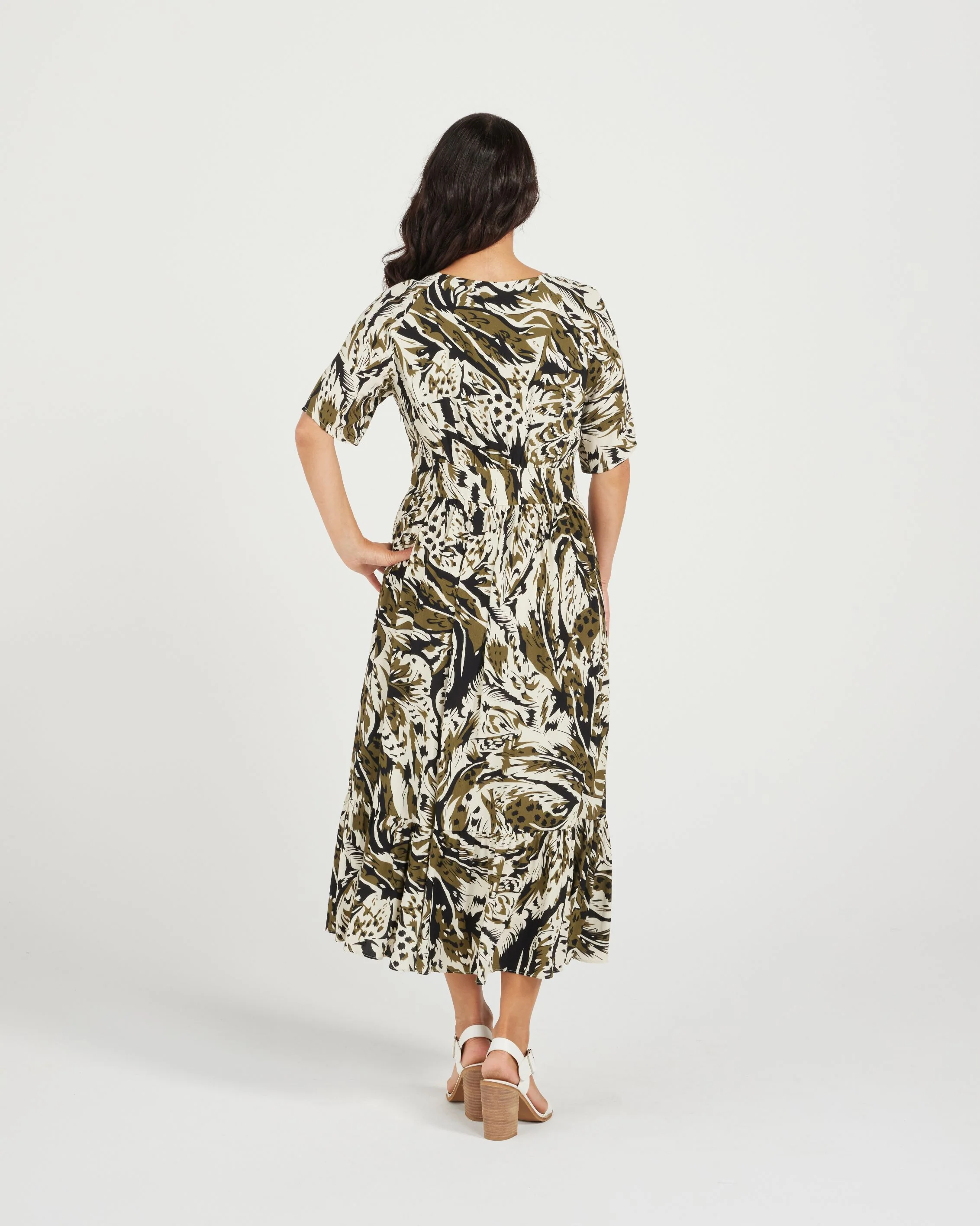 Zafina Rae Dress - Jungle Green - Image 5