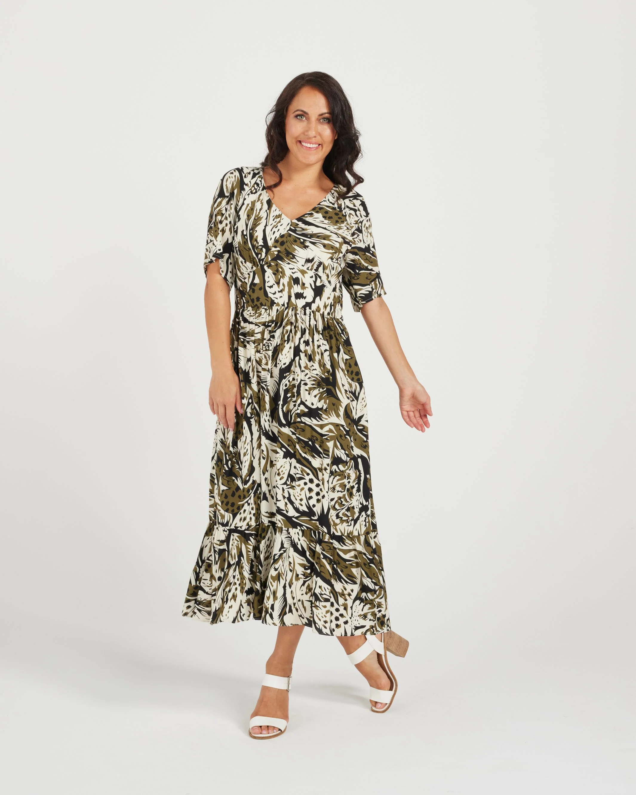 Zafina Rae Dress - Jungle Green - Image 6
