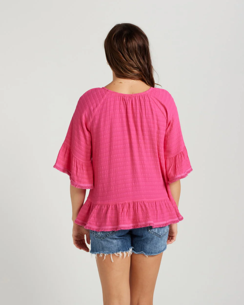 Zafina Saffron Top - Hot Pink - Image 2