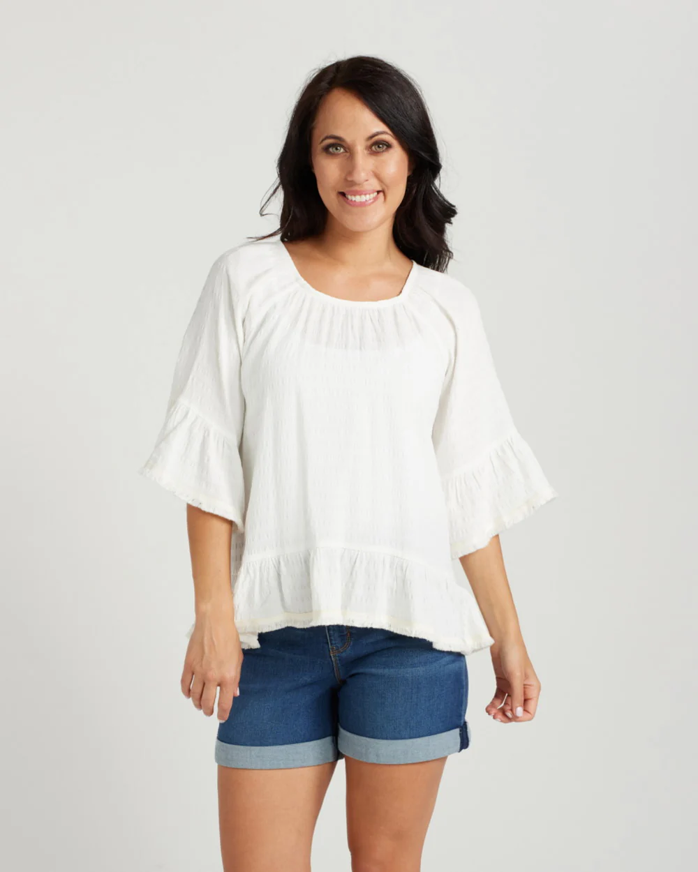 Zafina Saffron Top - White