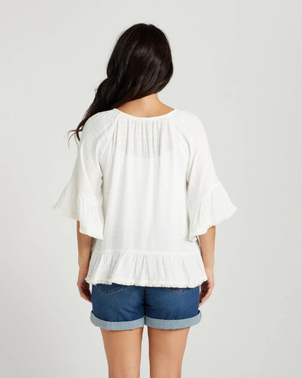Zafina Saffron Top - White - Image 2