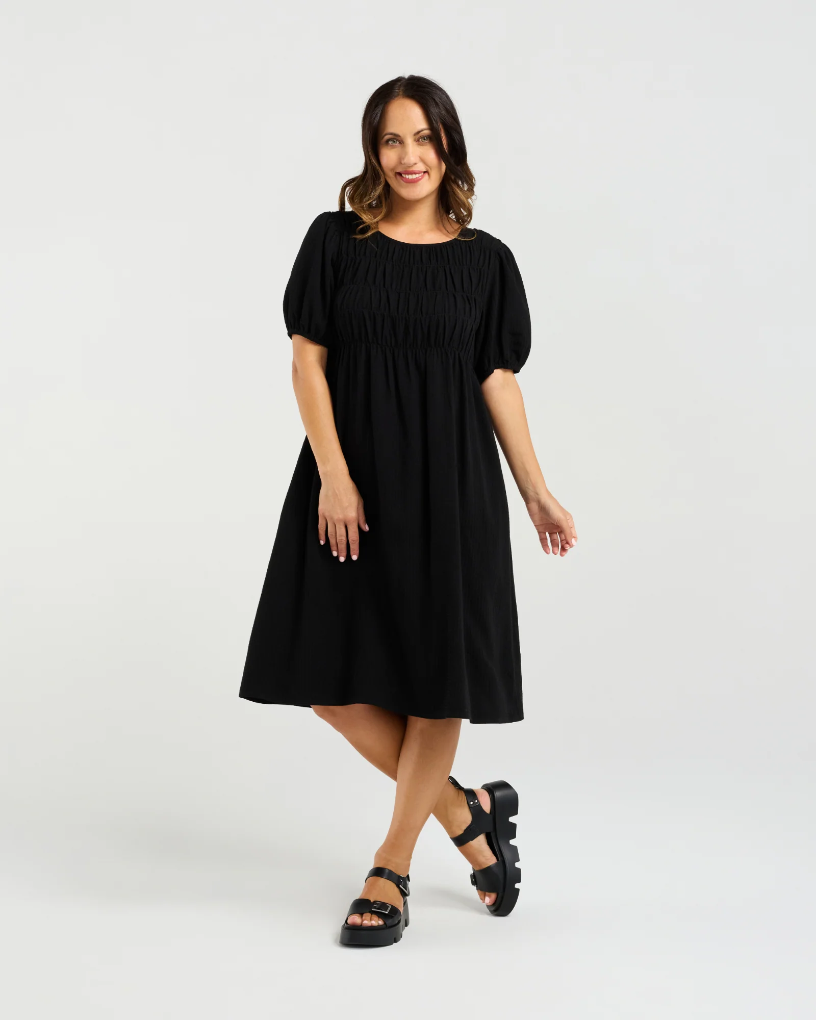 Zafina Sienna Dress - Black