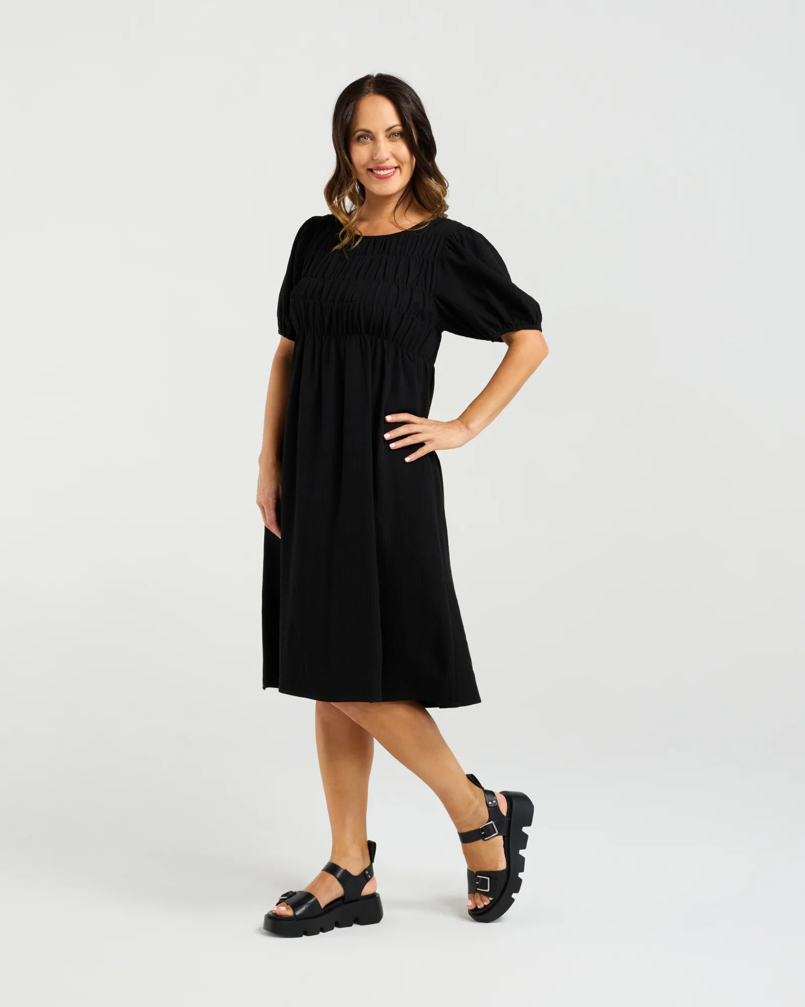Zafina Sienna Dress - Black - Image 5
