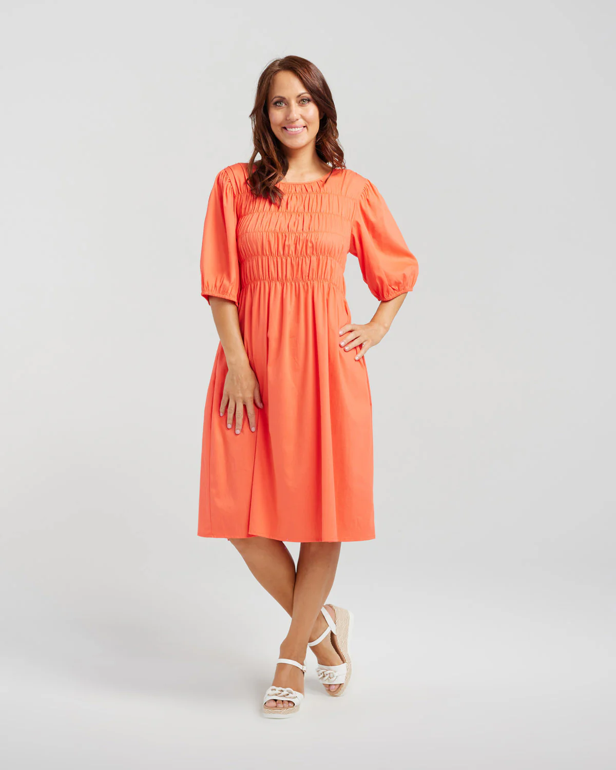 Zafina Sienna Dress - Coral
