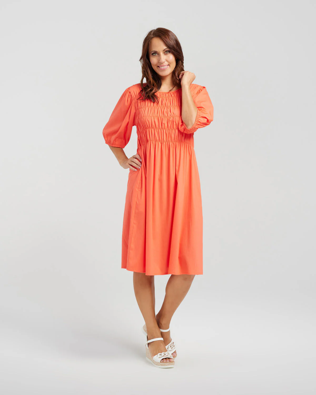 Zafina Sienna Dress - Coral - Image 5
