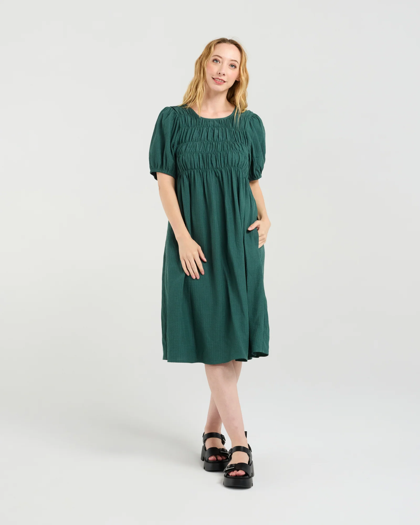 Zafina Sienna Dress - Green