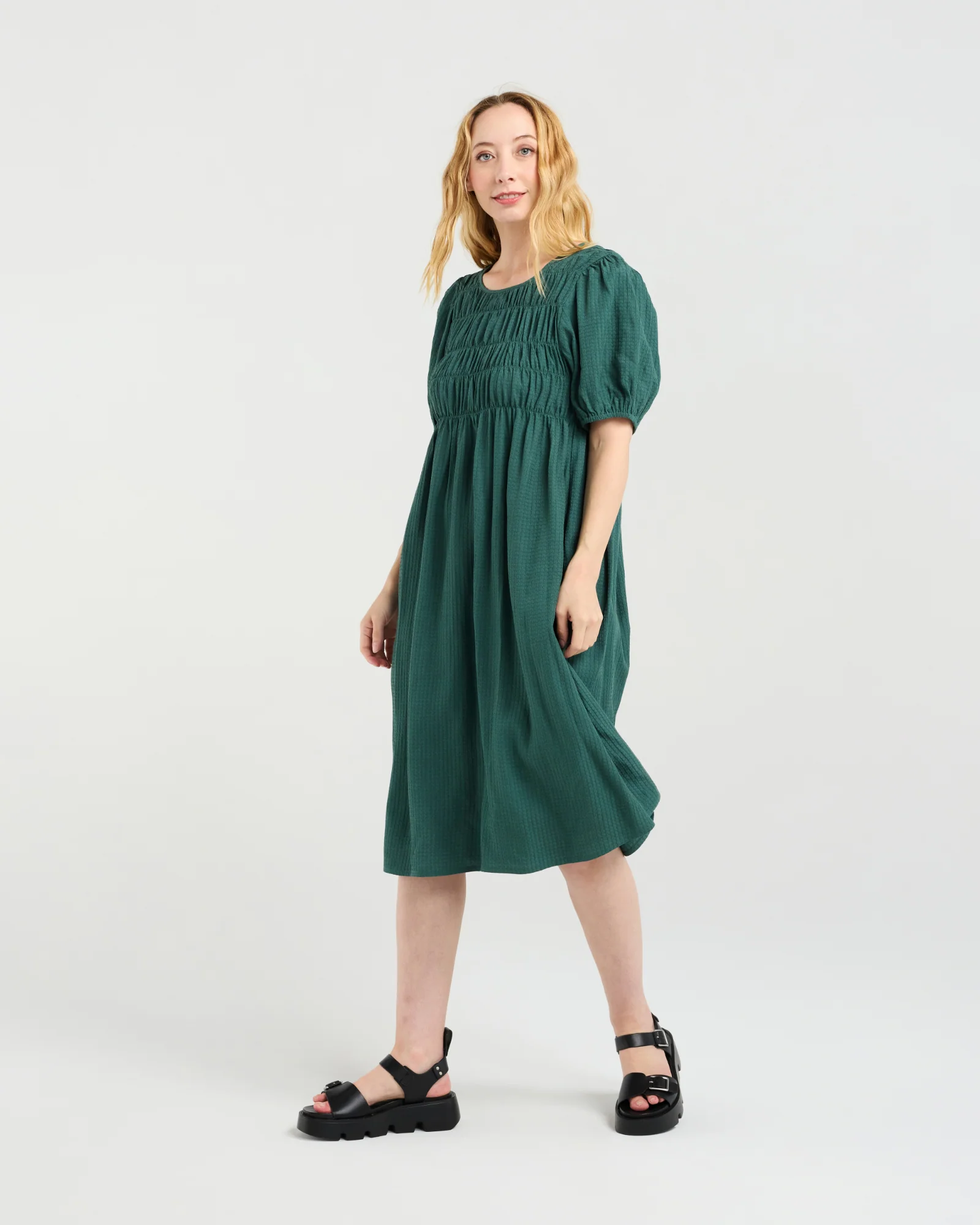 Zafina Sienna Dress - Green - Image 6