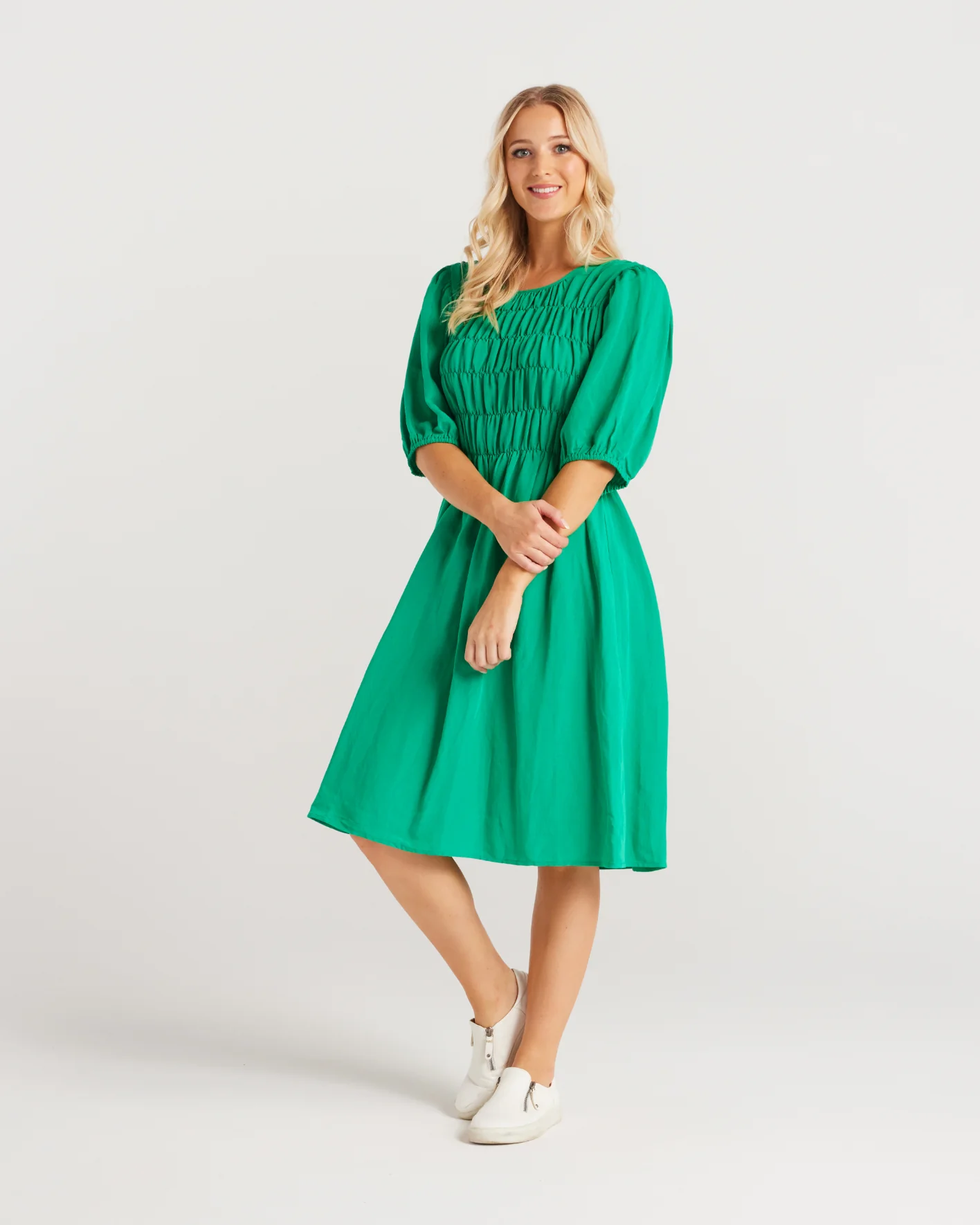 Zafina Sienna Dress Green - Image 2