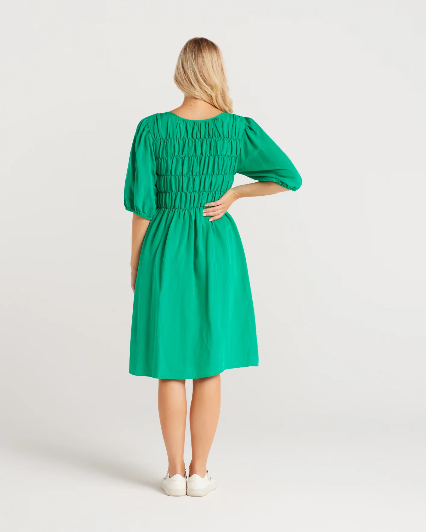 Zafina Sienna Dress Green - Image 3