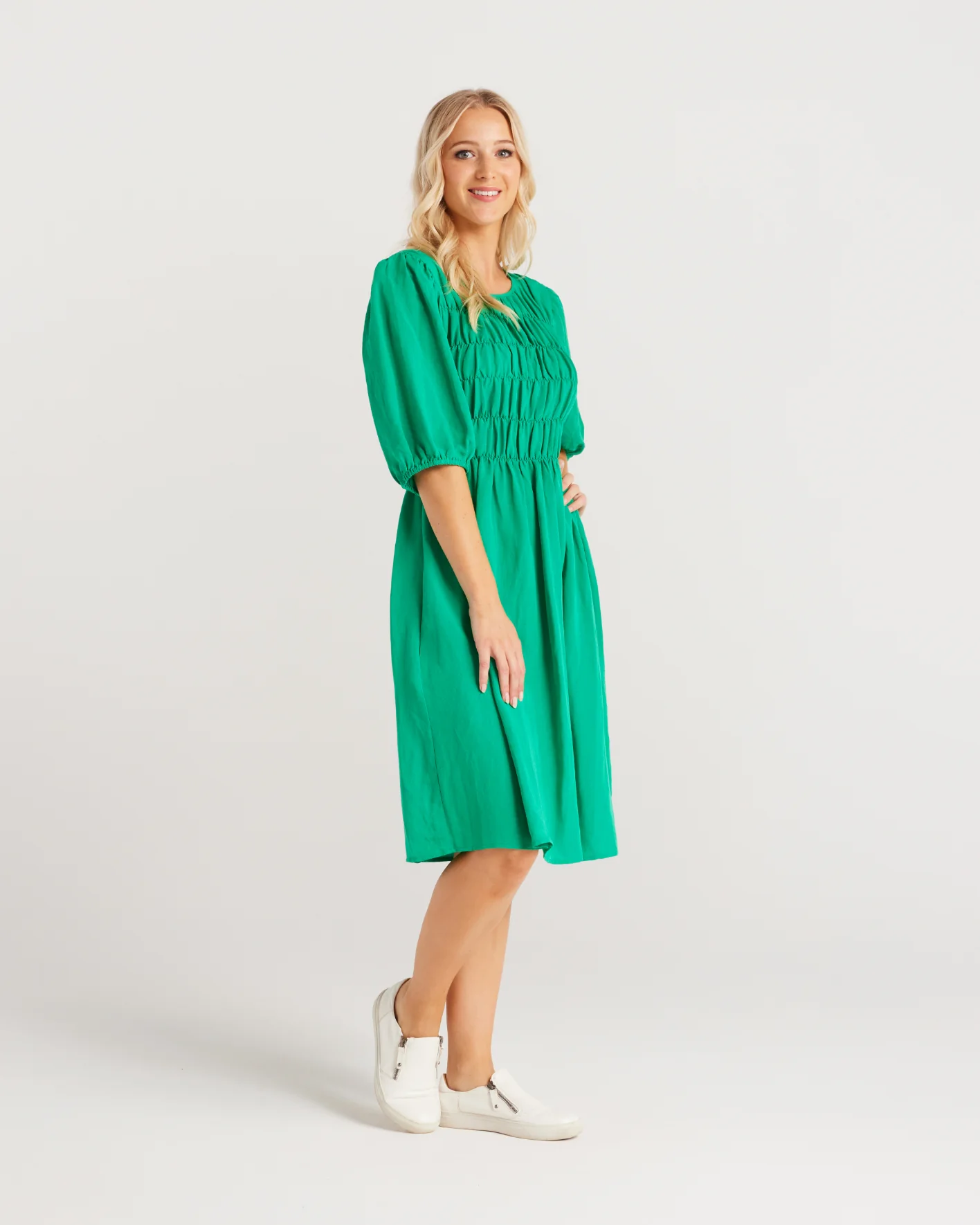 Zafina Sienna Dress Green - Image 6