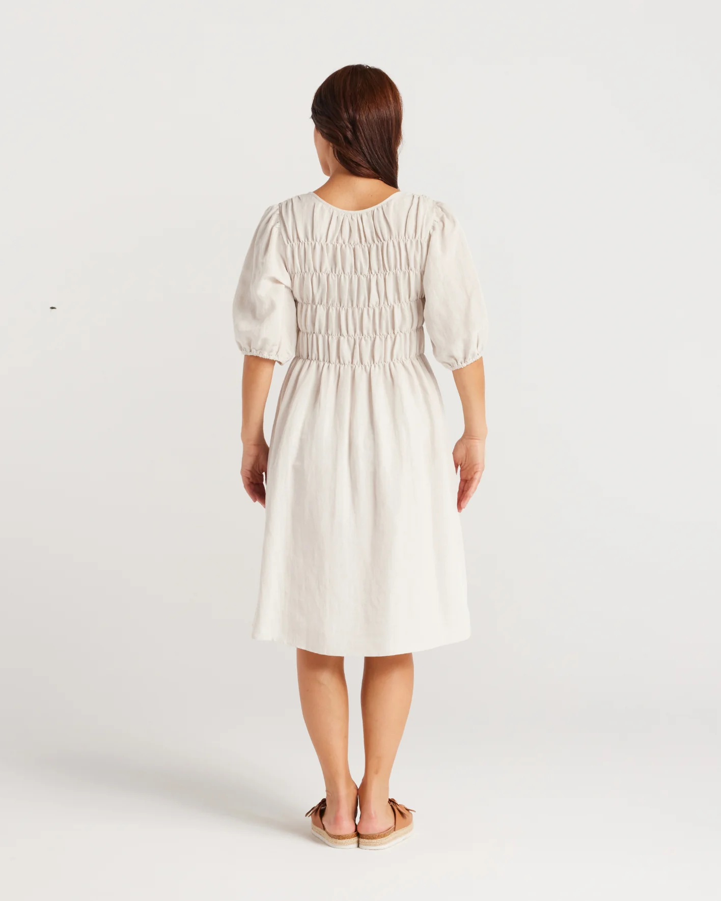Zafina Sienna Dress Natural - Image 6