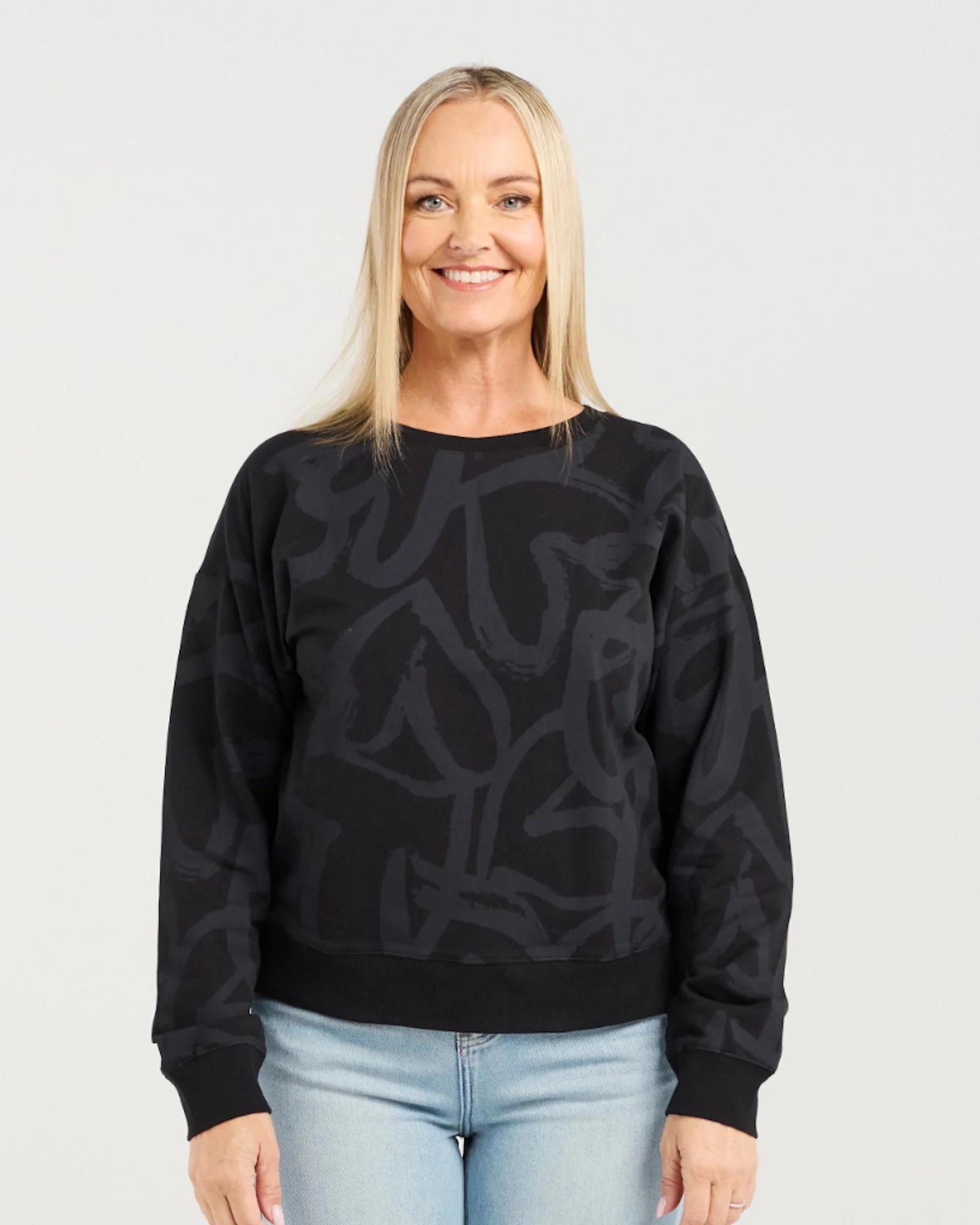Zafina Verona Jumper Black Hearts