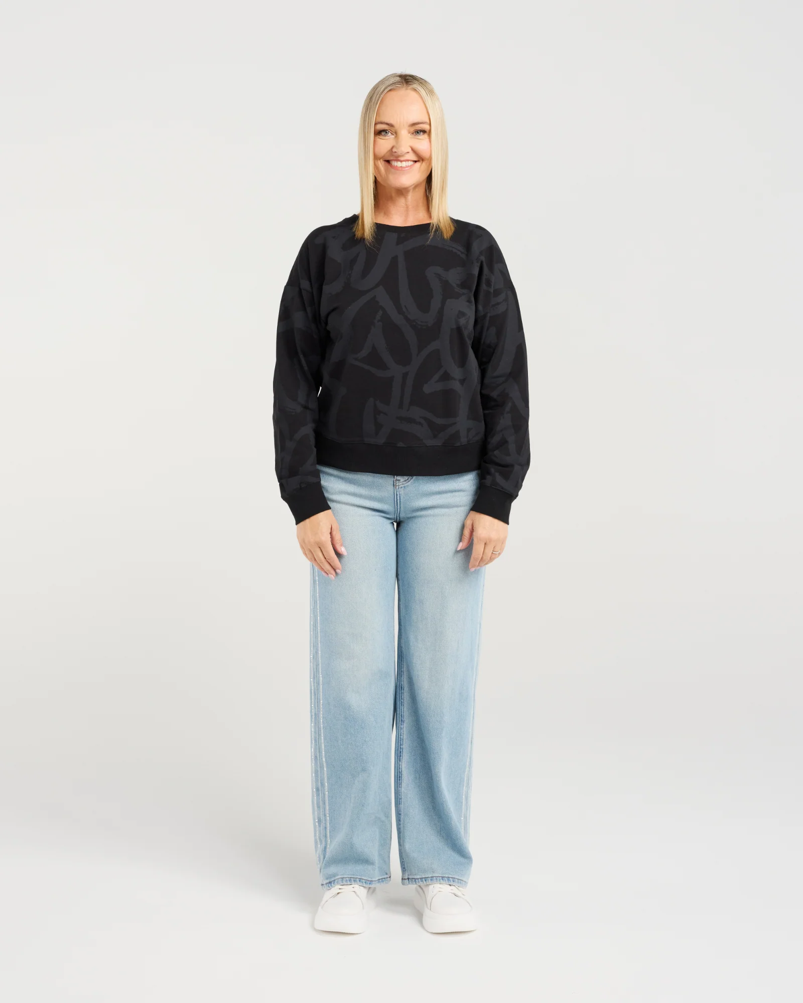 Zafina Verona Jumper Black Hearts - Image 5
