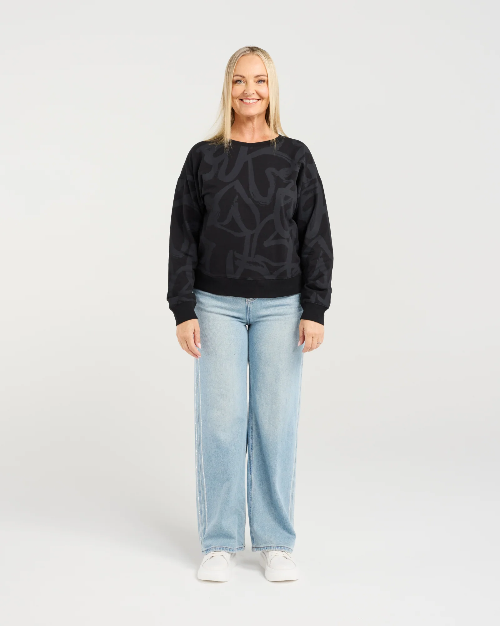 Zafina Verona Jumper Black Hearts - Image 6