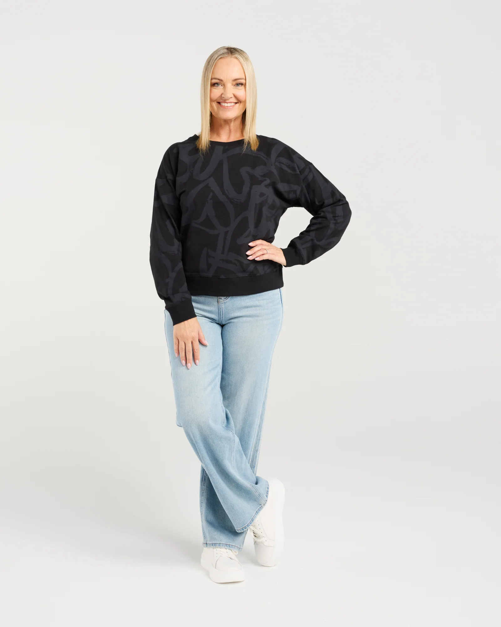Zafina Verona Jumper Black Hearts - Image 7