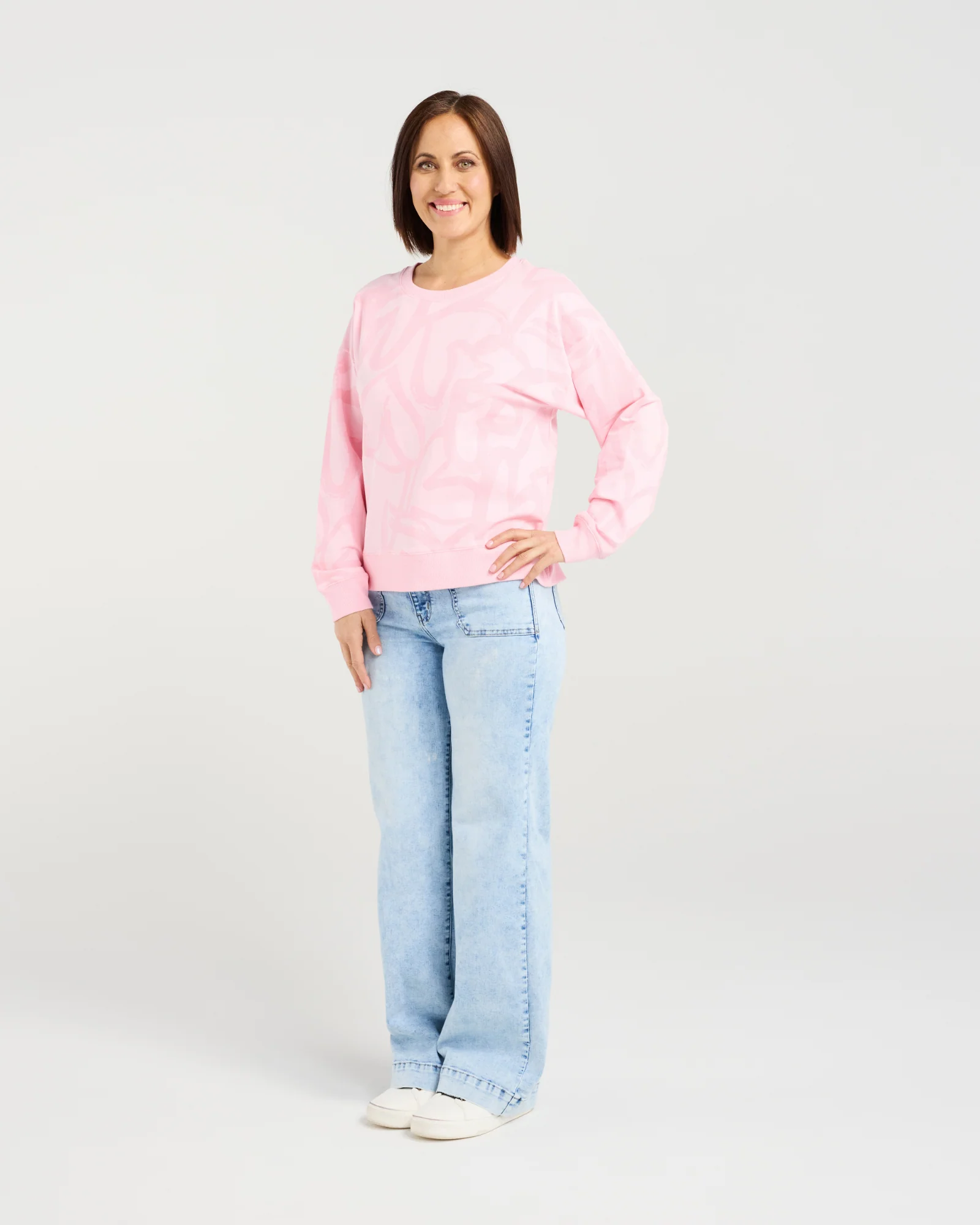 Zafina Verona Jumper Pink Hearts - Image 2