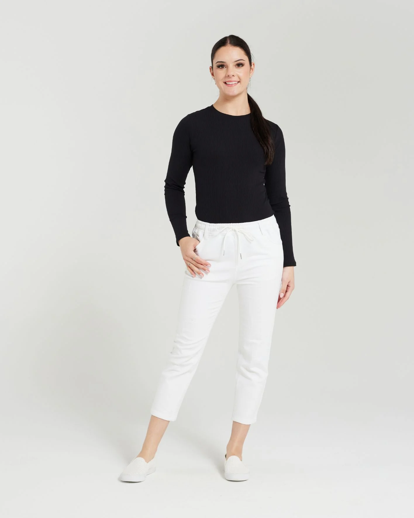 Zafina  Frankie White Pant - Image 3